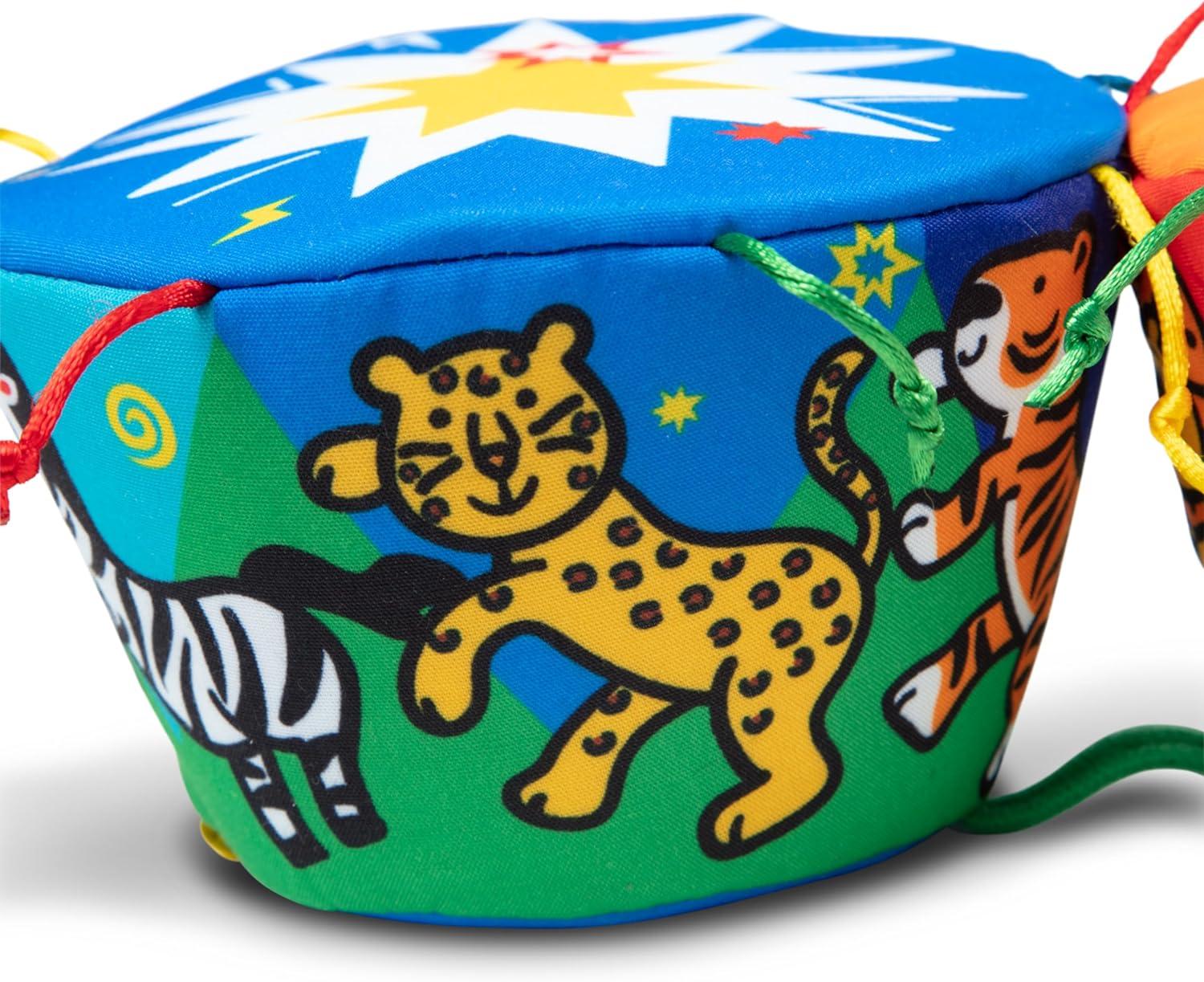 imageMelissa ampamp Doug Ks Kids Bongo Drums Soft Musical Instrument Multicolor 1 EA