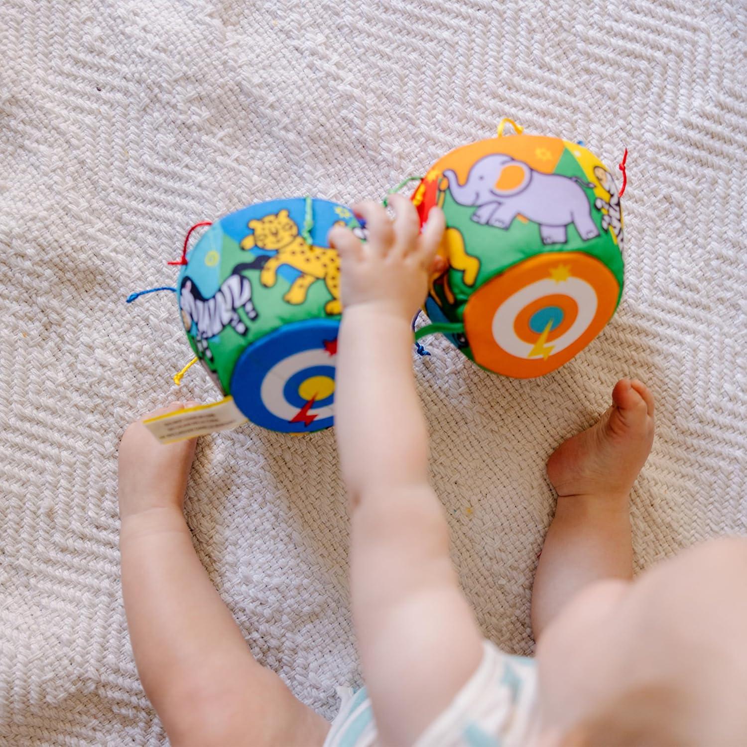 imageMelissa ampamp Doug Ks Kids Bongo Drums Soft Musical Instrument Multicolor 1 EA