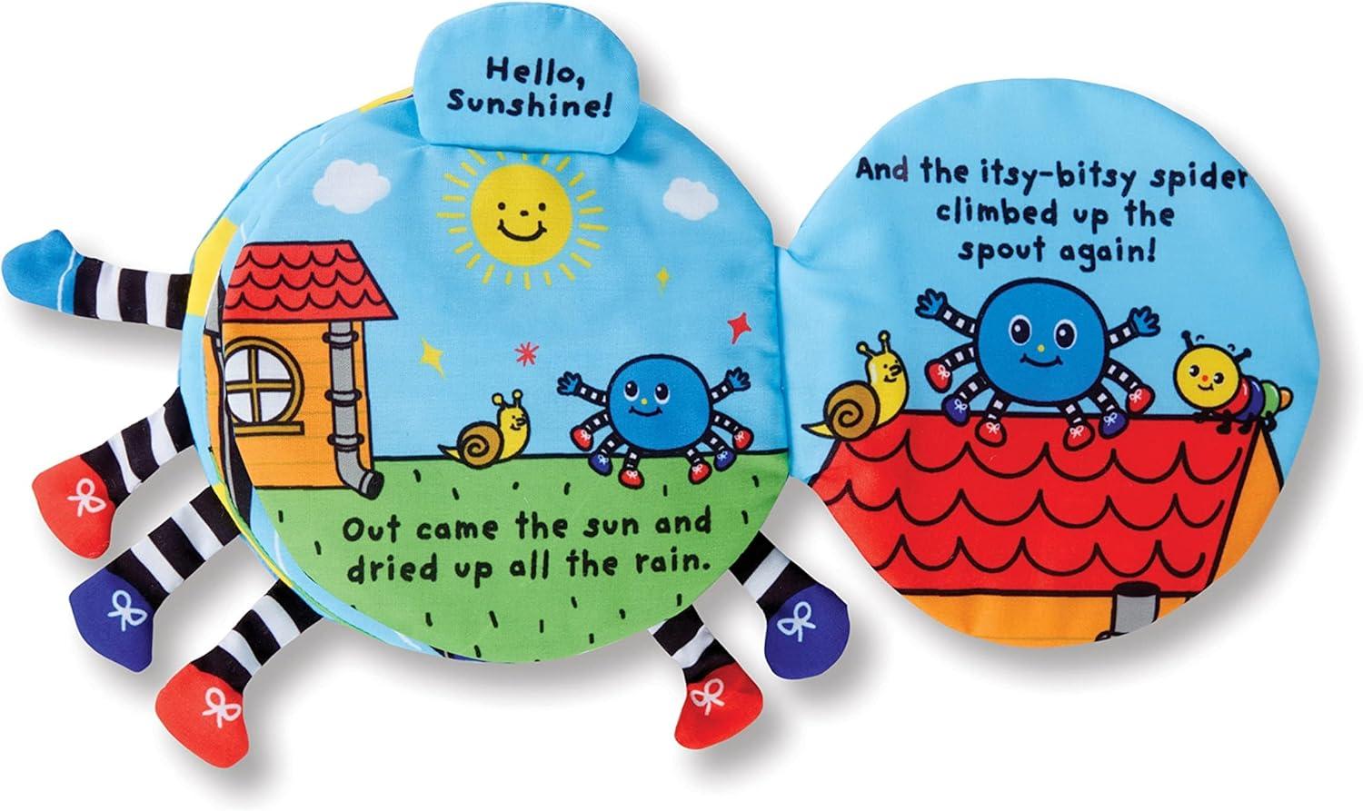 imageMelissa ampamp Doug Ks Kids ItsyBitsy Spider 8Page Soft Activity Book for Babies and Toddlers  Cloth Baby Book And Sensory Toy With Textures To Grasp And Pages To Play Peekaboo Ages 1 Month