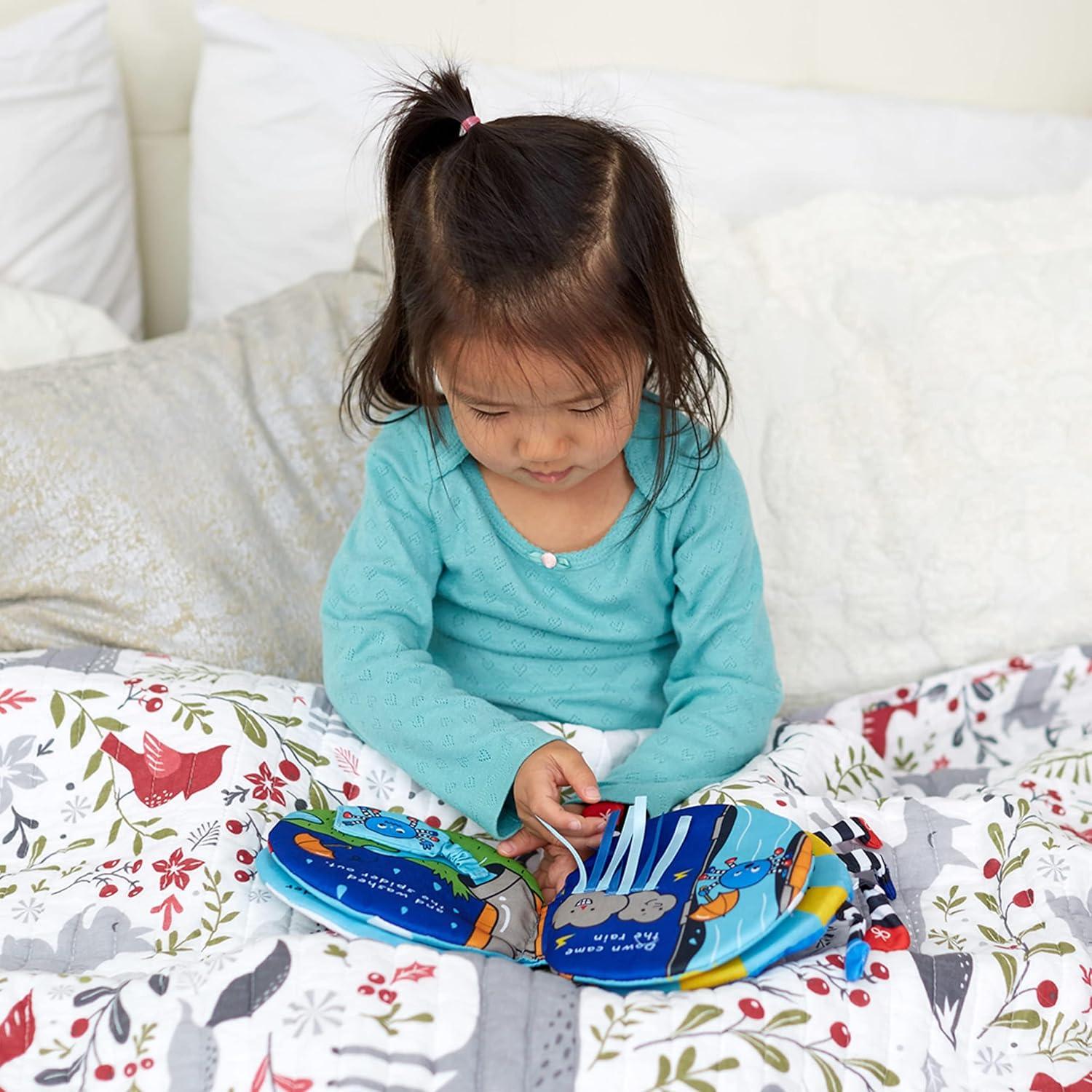 imageMelissa ampamp Doug Ks Kids ItsyBitsy Spider 8Page Soft Activity Book for Babies and Toddlers  Cloth Baby Book And Sensory Toy With Textures To Grasp And Pages To Play Peekaboo Ages 1 Month