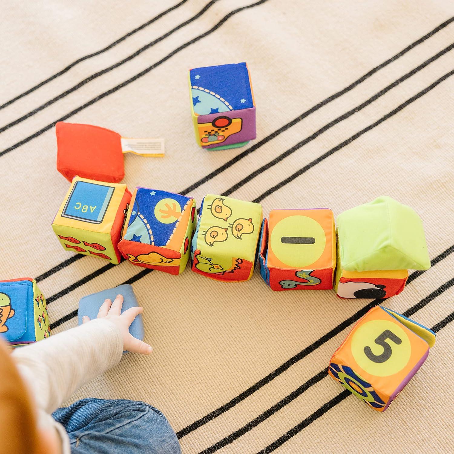 imageMelissa ampamp Doug Ks Kids Match and Build Soft Blocks SetMatch  Build Soft Blocks