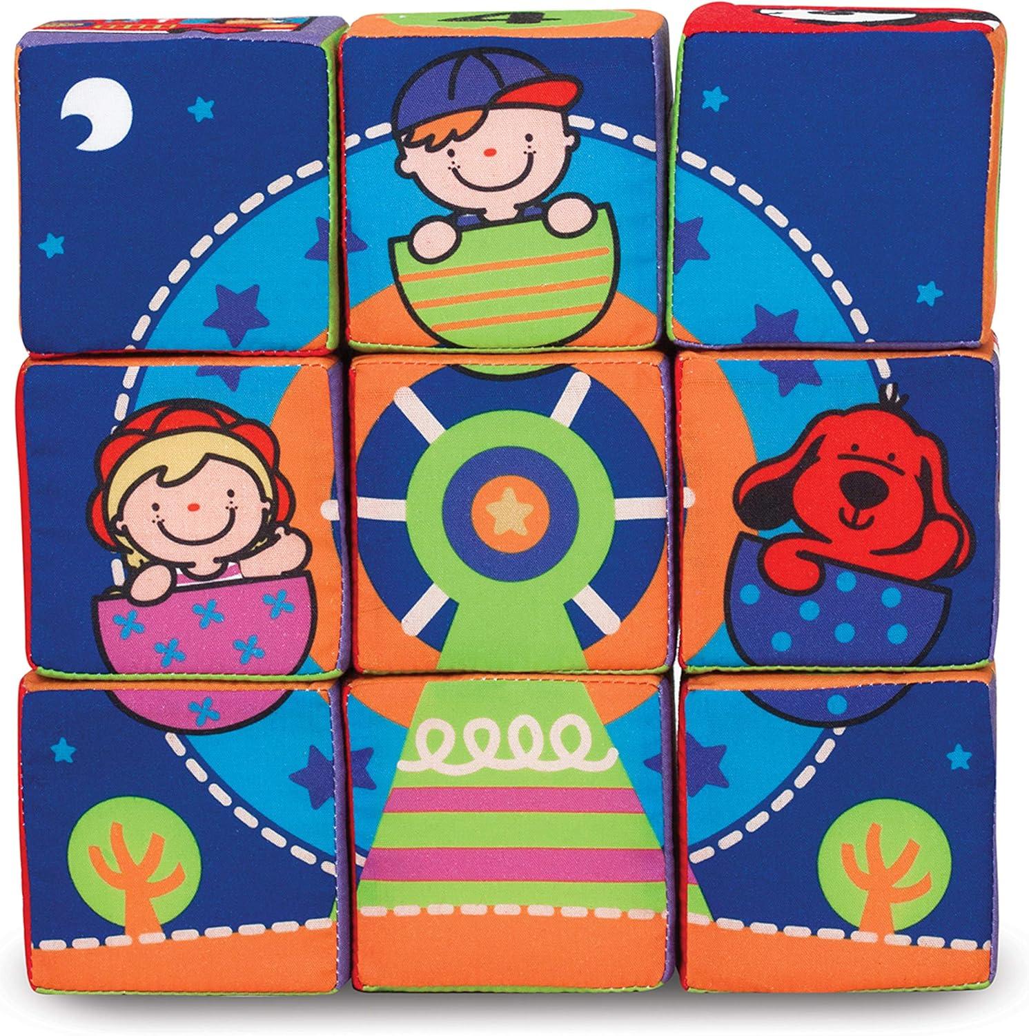 imageMelissa ampamp Doug Ks Kids Match and Build Soft Blocks SetMatch  Build Soft Blocks