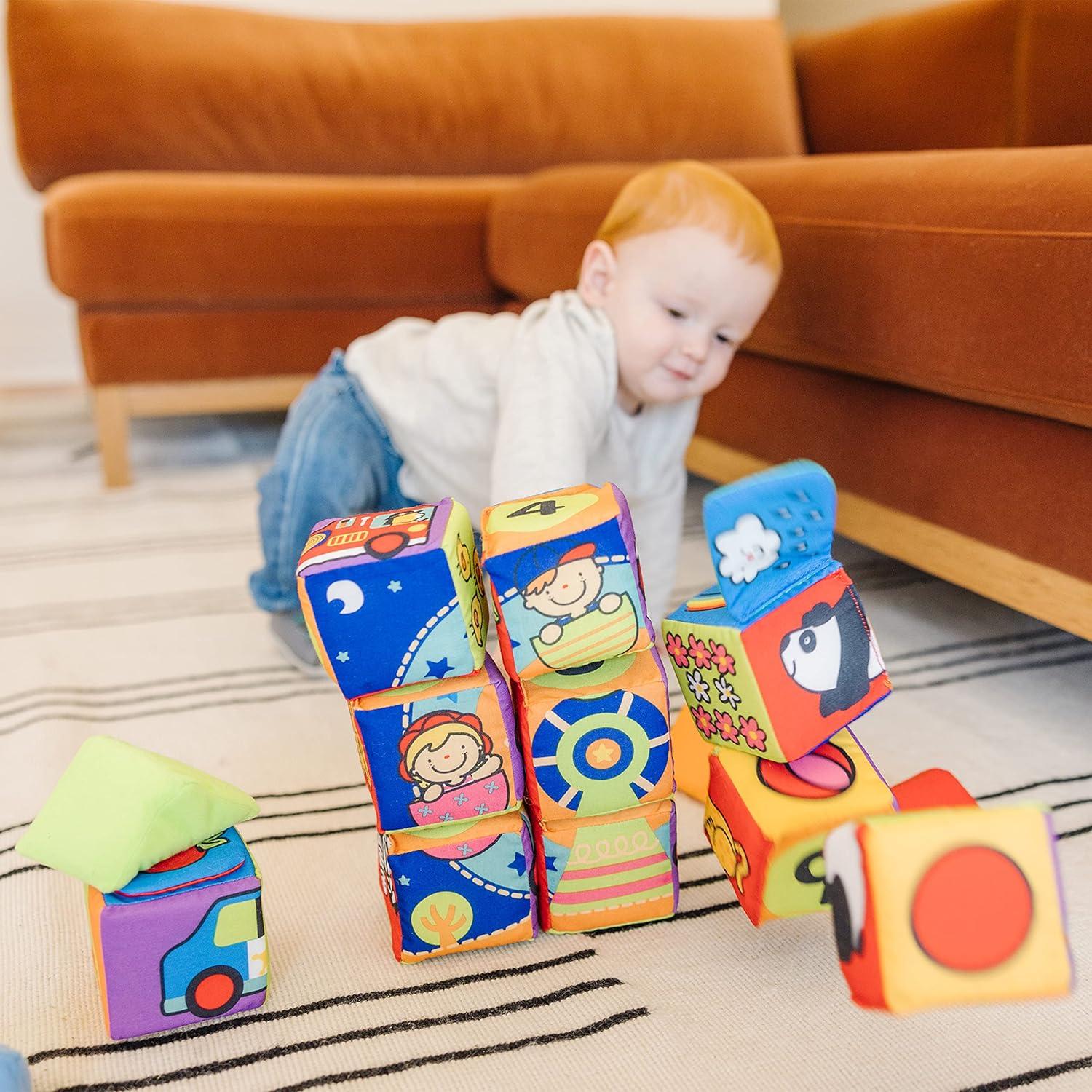 imageMelissa ampamp Doug Ks Kids Match and Build Soft Blocks SetMatch  Build Soft Blocks