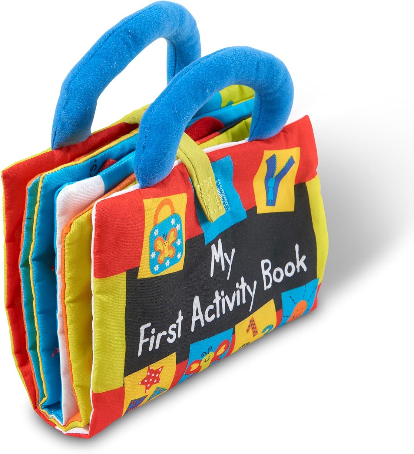 imageMelissa ampamp Doug Ks Kids My First Activity Book 8Page Soft Book for Babies and Toddlers Early Learning Developmental Plush Soft Activity for Babies and Toddlers