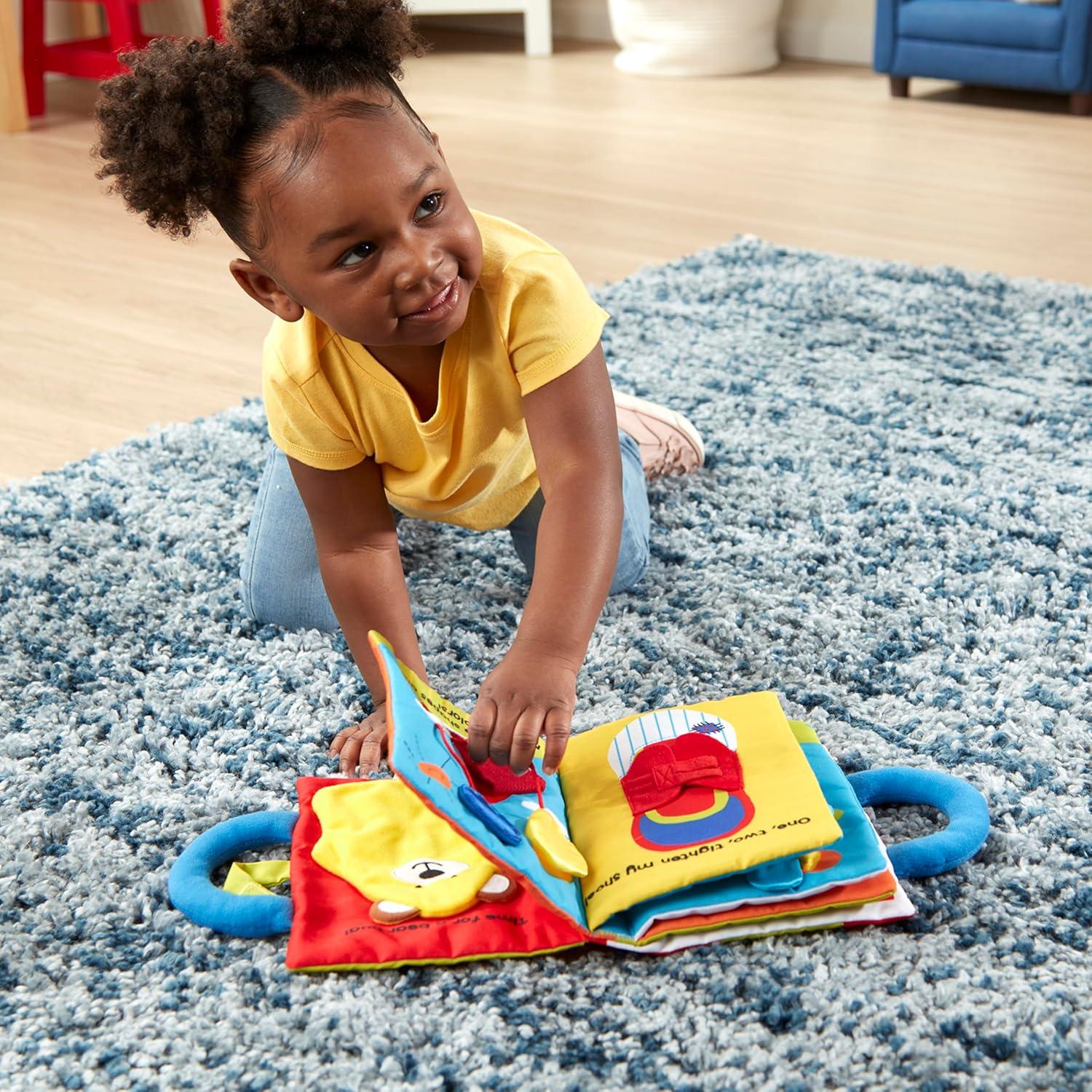 imageMelissa ampamp Doug Ks Kids My First Activity Book 8Page Soft Book for Babies and Toddlers Early Learning Developmental Plush Soft Activity for Babies and Toddlers
