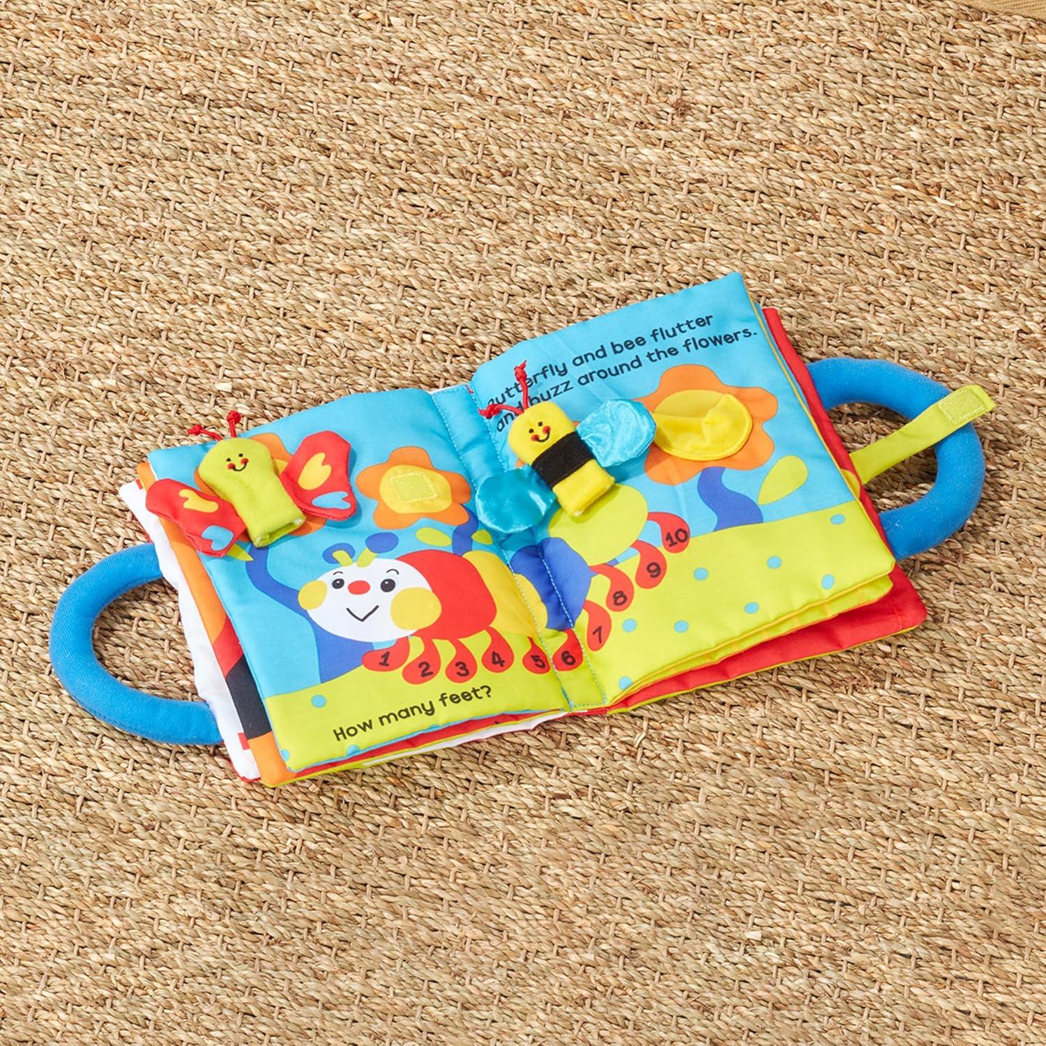 imageMelissa ampamp Doug Ks Kids My First Activity Book 8Page Soft Book for Babies and Toddlers Early Learning Developmental Plush Soft Activity for Babies and Toddlers