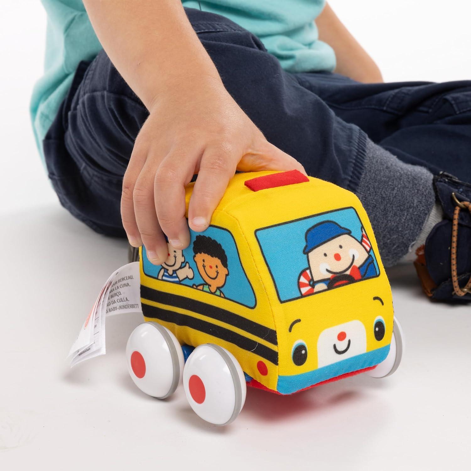 imageMelissa ampamp Doug Ks Kids PullBack Town Vehicle Set  Baby Toys Set with 4 Soft Toy Cars and Trucks Surface Washable with Removable Wheels Learning Toys for Babies and Toddlers