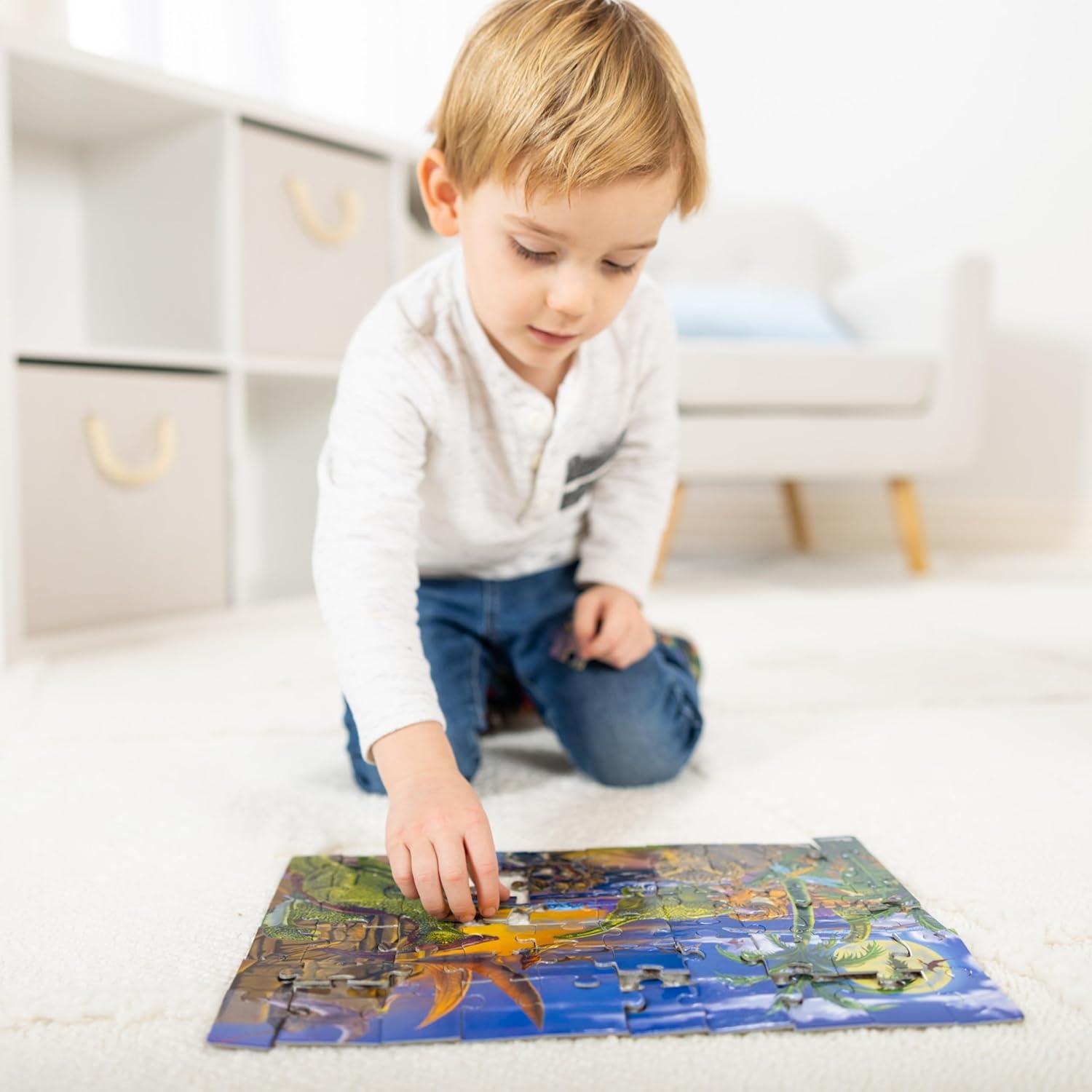 imageMelissa ampamp Doug Land of Dinosaurs Jigsaw Puzzle 60 pcs