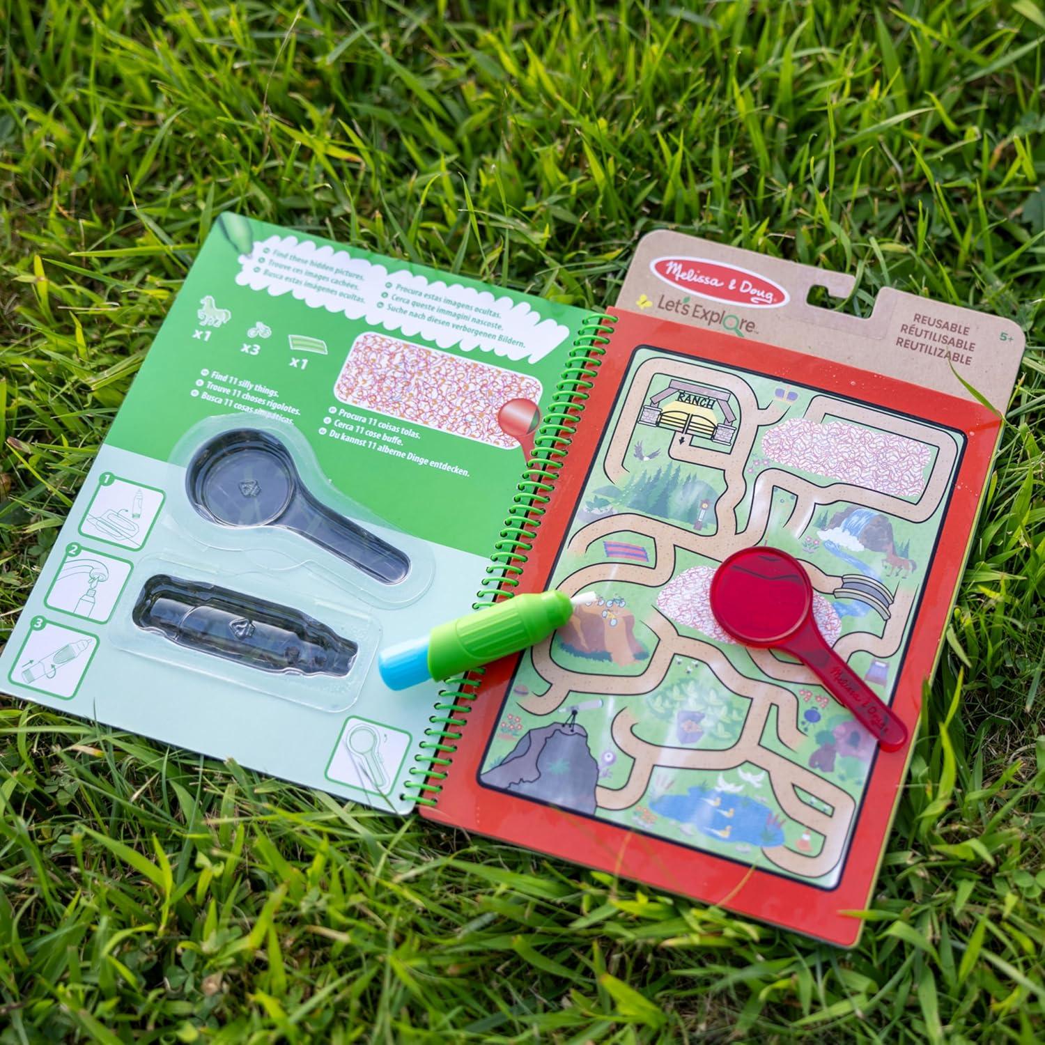 imageMelissa ampamp Doug Lets Explore Water Wow Outdoor Adventure Deluxe WaterReveal Pad  Reusable On The Go Travel Activitykids