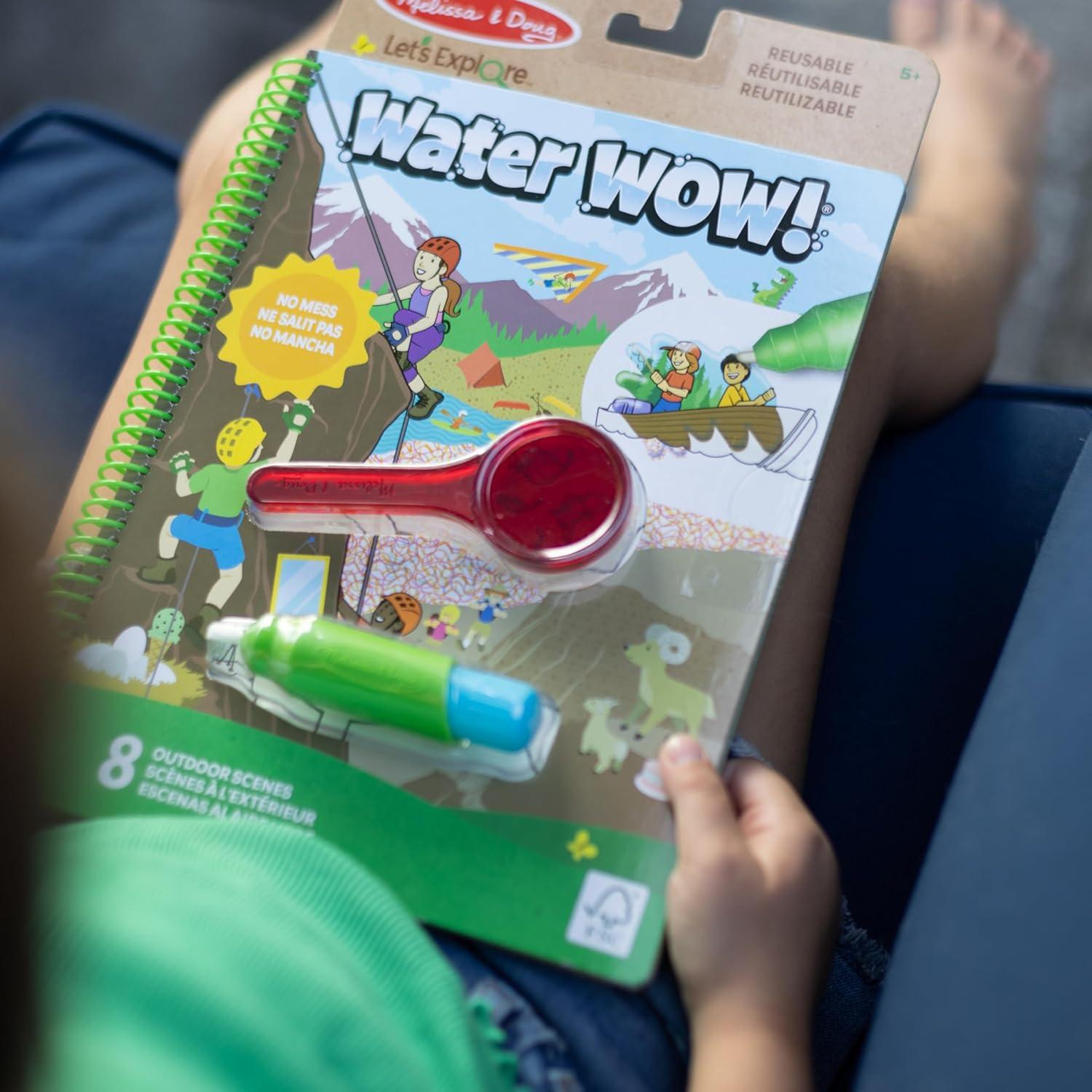 imageMelissa ampamp Doug Lets Explore Water Wow Outdoor Adventure Deluxe WaterReveal Pad  Reusable On The Go Travel Activitykids