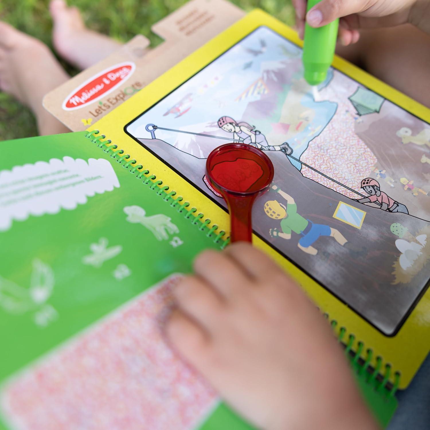 imageMelissa ampamp Doug Lets Explore Water Wow Outdoor Adventure Deluxe WaterReveal Pad  Reusable On The Go Travel Activitykids