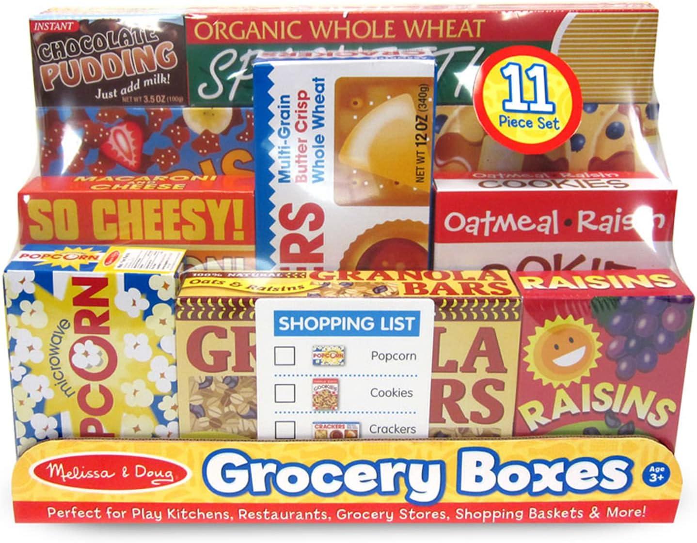 imageMelissa ampamp Doug Lets Play House Grocery Shelf Boxes