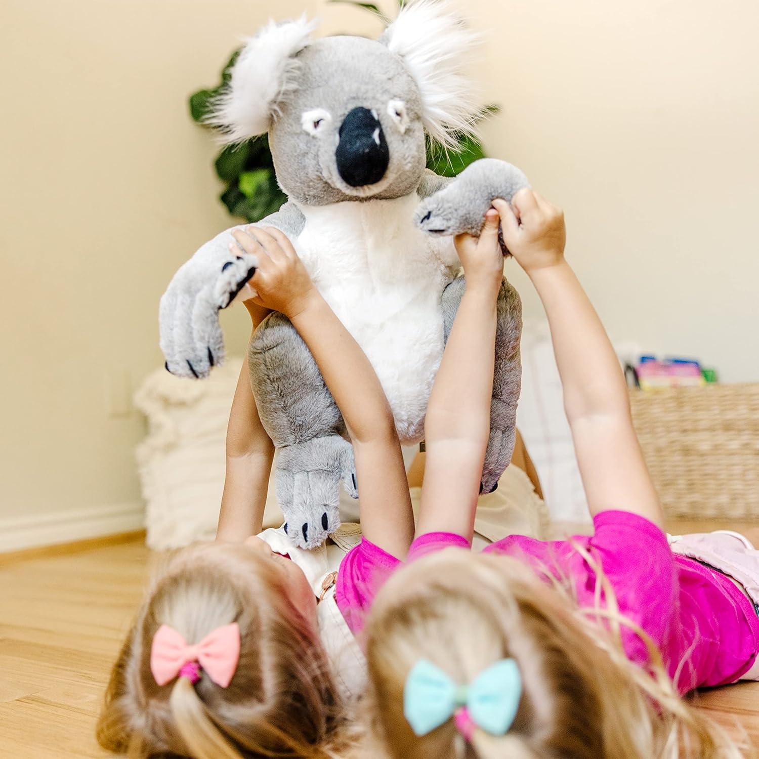 imageMelissa ampamp Doug Lifelike Plush Koala Stuffed Animal 135W x 14H x 12D in