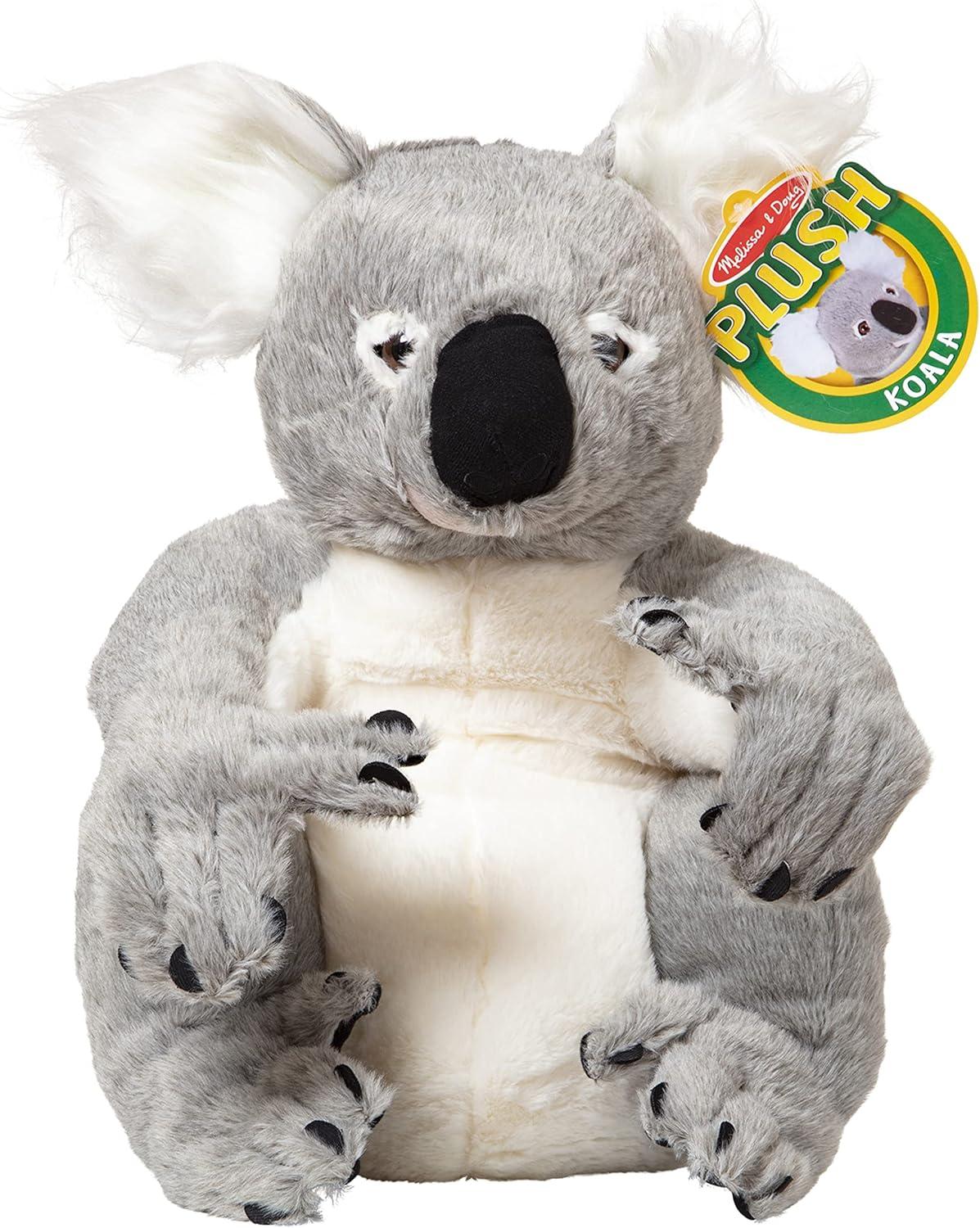 imageMelissa ampamp Doug Lifelike Plush Koala Stuffed Animal 135W x 14H x 12D in