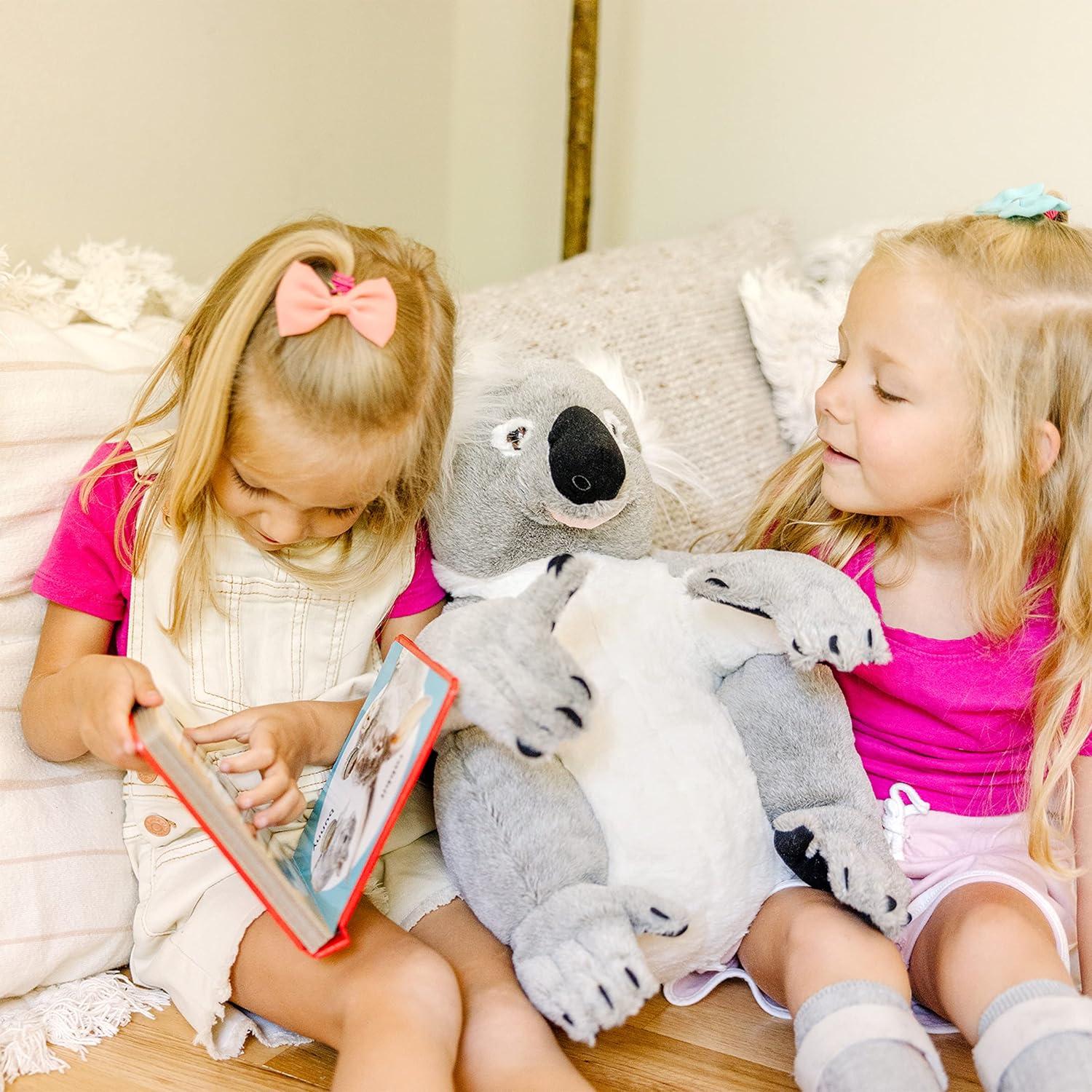 imageMelissa ampamp Doug Lifelike Plush Koala Stuffed Animal 135W x 14H x 12D in