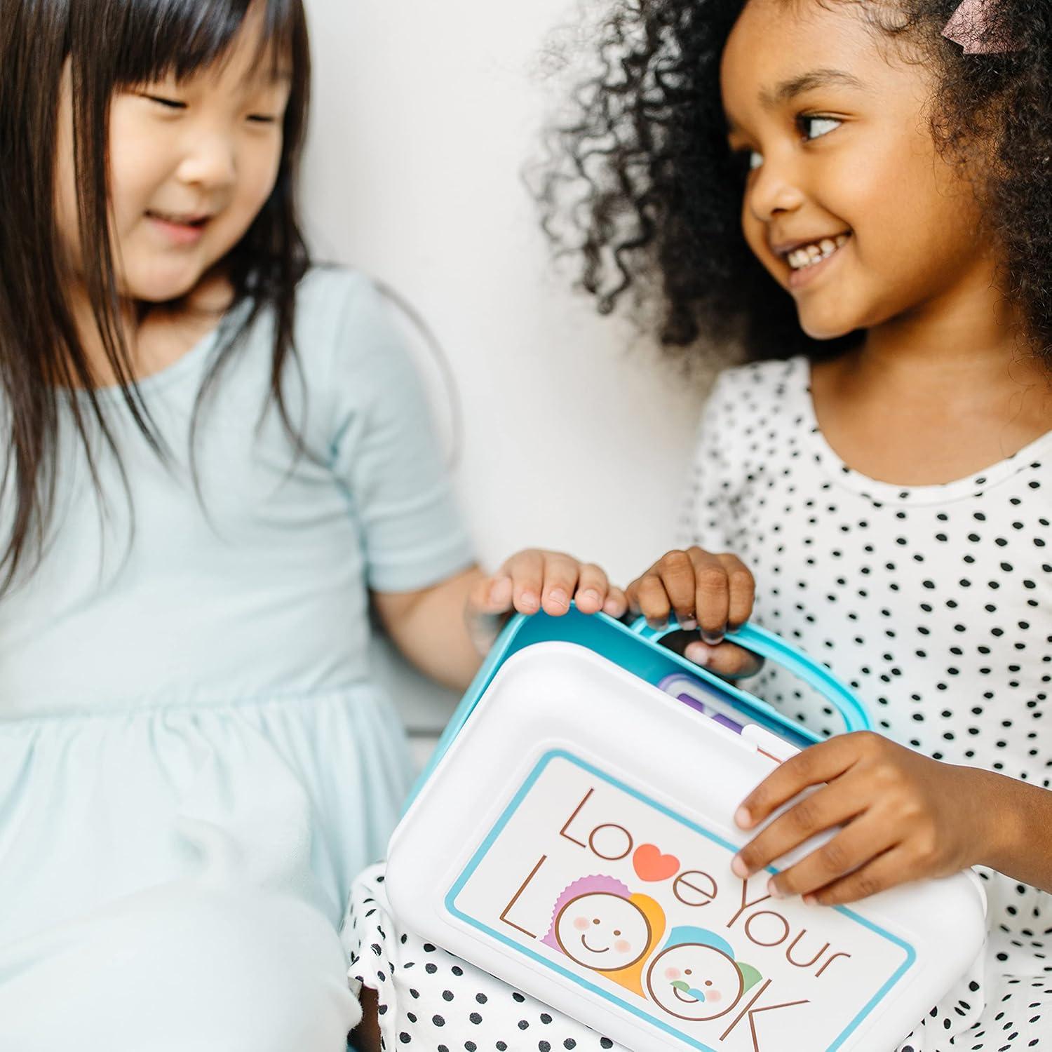 imageMelissa ampamp Doug Love Your Look Pretend Makeup Kit Play Set  16 Pieces for MessFree Pretend Play Does NOT Contain Real CosmeticsPretend Makeup Kit