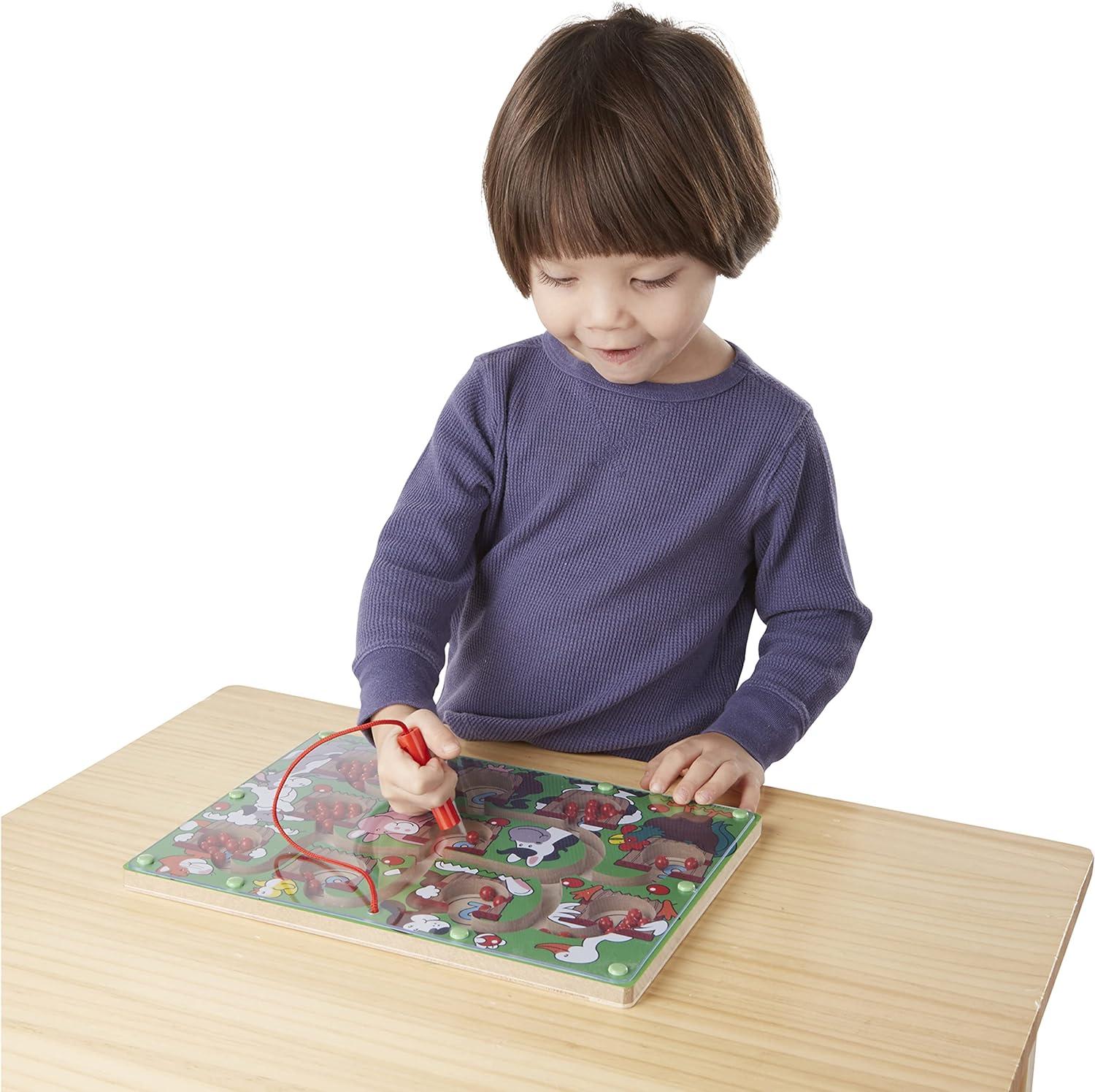 imageMelissa ampamp Doug Magnetic Wand Number Maze  Wooden Puzzle Activity Learning Toys Travel Activities for Kids Magnetic Maze for Toddlers and Kids Ages 3
