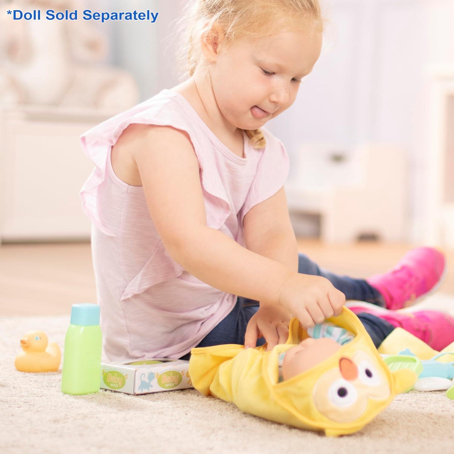 imageMelissa ampamp Doug Mine to Love Changing ampamp Bathtime Play Set for Dolls  Diapers Pretend ShampooWipes Towel More 19 pcs