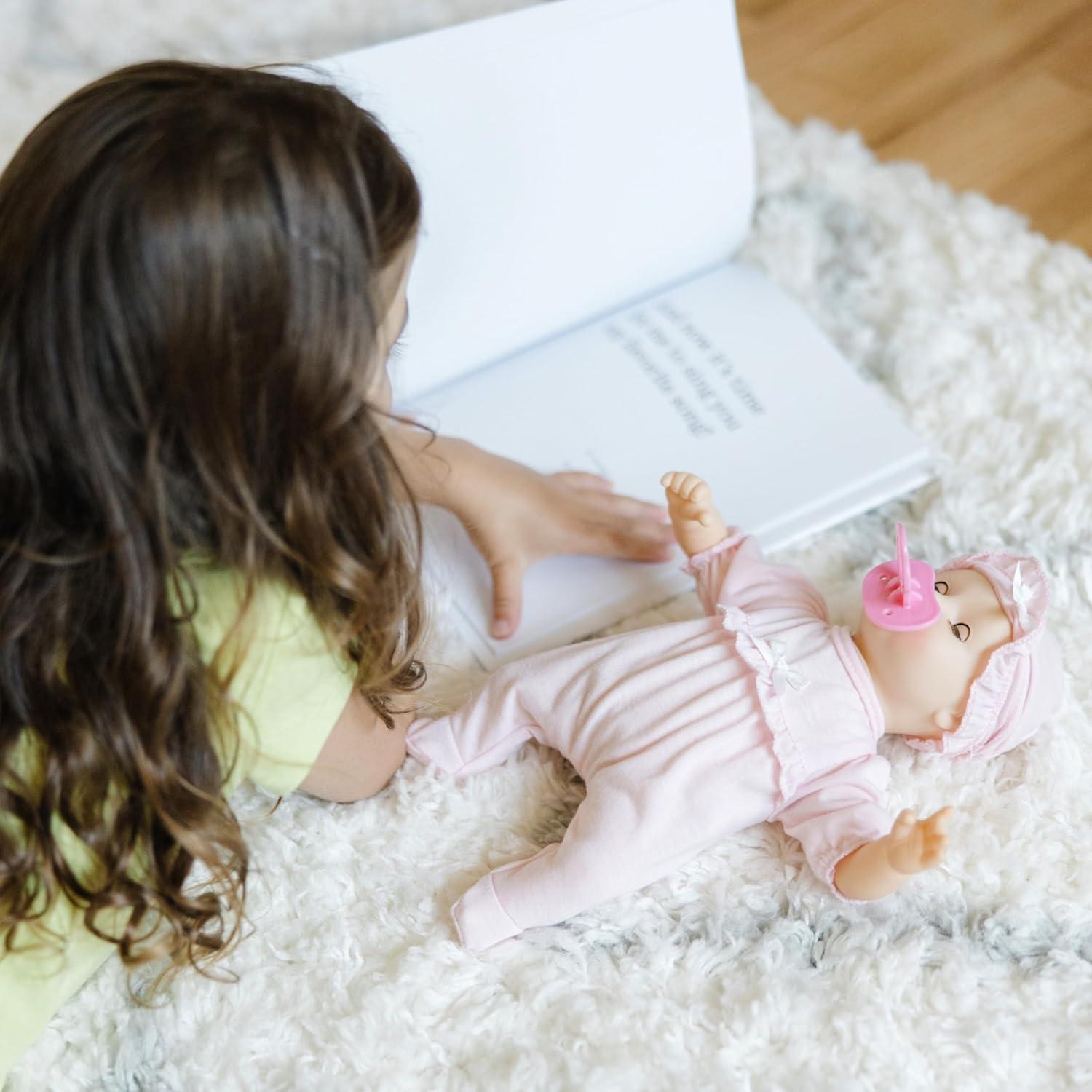 imageMelissa ampamp Doug Mine to Love Jenna 12quot Soft Body Baby Doll with Romper Hat