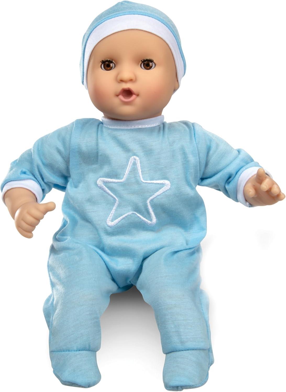 imageMelissa ampamp Doug Mine to Love Jordan 12 Light SkinTone Boy Baby Doll with Romper Cap Pacifier
