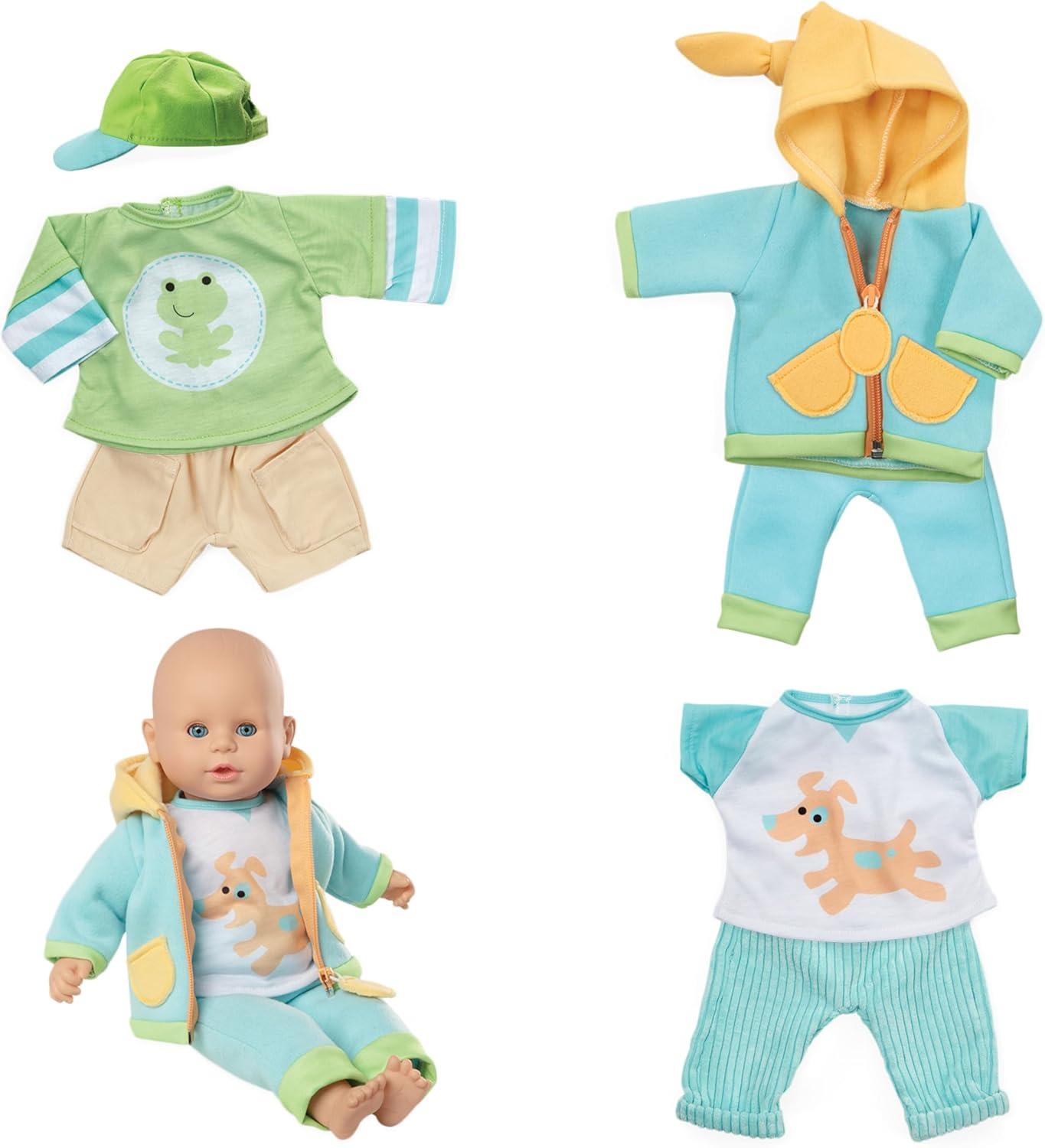 imageMelissa ampamp Doug Mine to Love Mix ampamp Match Playtime Doll Clothes for 1218 Unisex Dolls 6 pcs