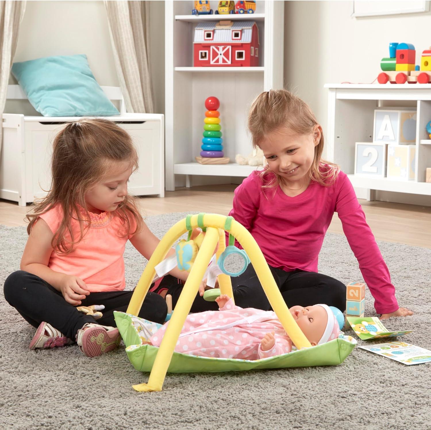 imageMelissa ampamp Doug Mine to Love Toy Time Play Set for Dolls with Activity Gym Stacker Blocks More 16 pcs