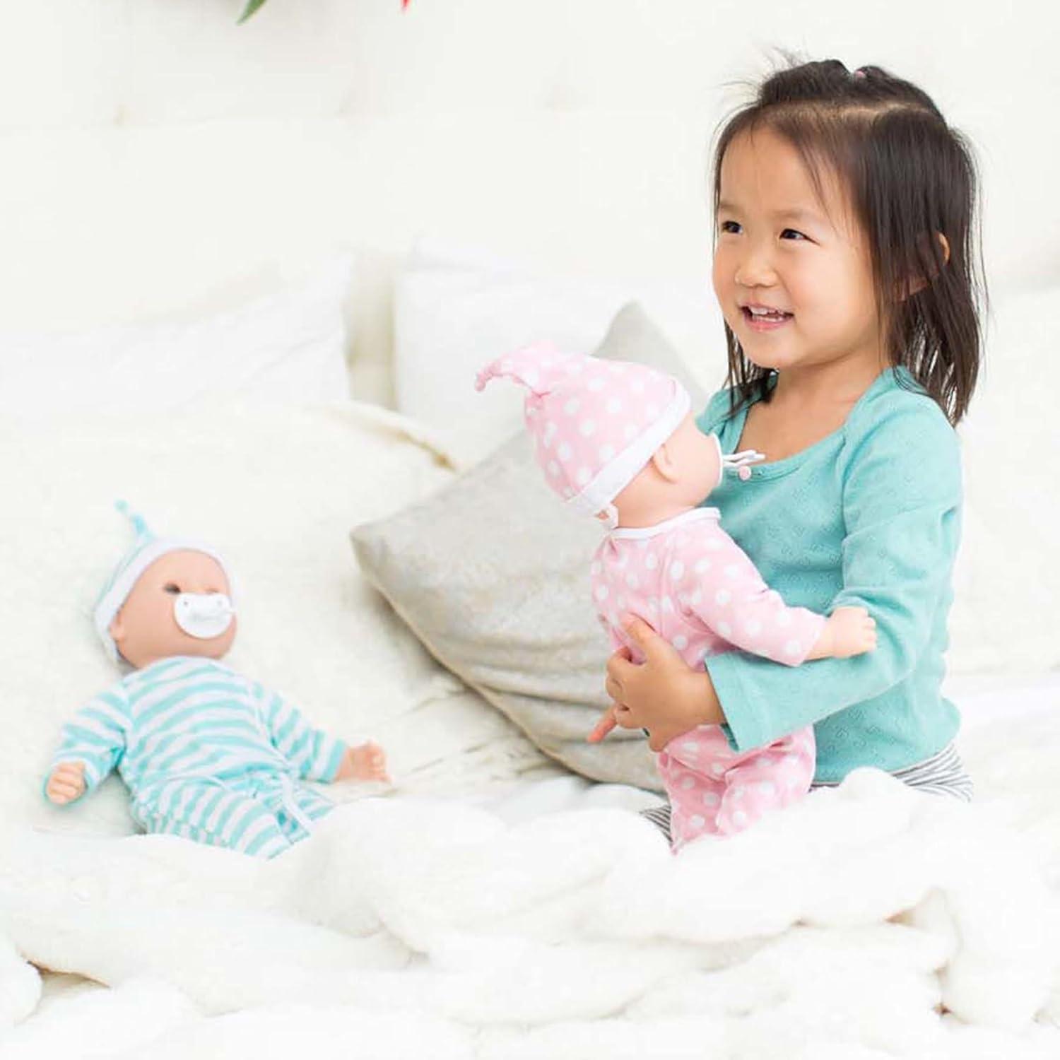 imageMelissa ampamp Doug Mine to Love Twins Luke ampamp Lucy 15 Light SkinTone Boy and Girl Baby Dolls with Rompers Caps Pacifiers  Twin Baby Dolls First Baby Dolls for Toddlers 18 Months and Up
