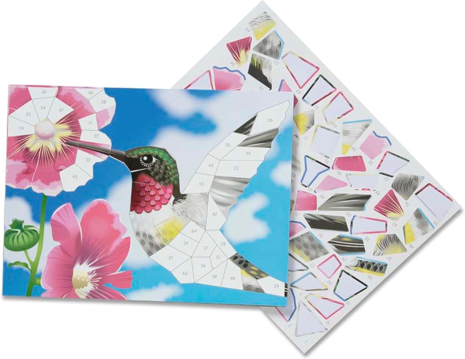 imageMelissa ampamp Doug Mosaic Sticker Pad Safari Animals 12 Color Scenes to Complete with 850 StickersNature
