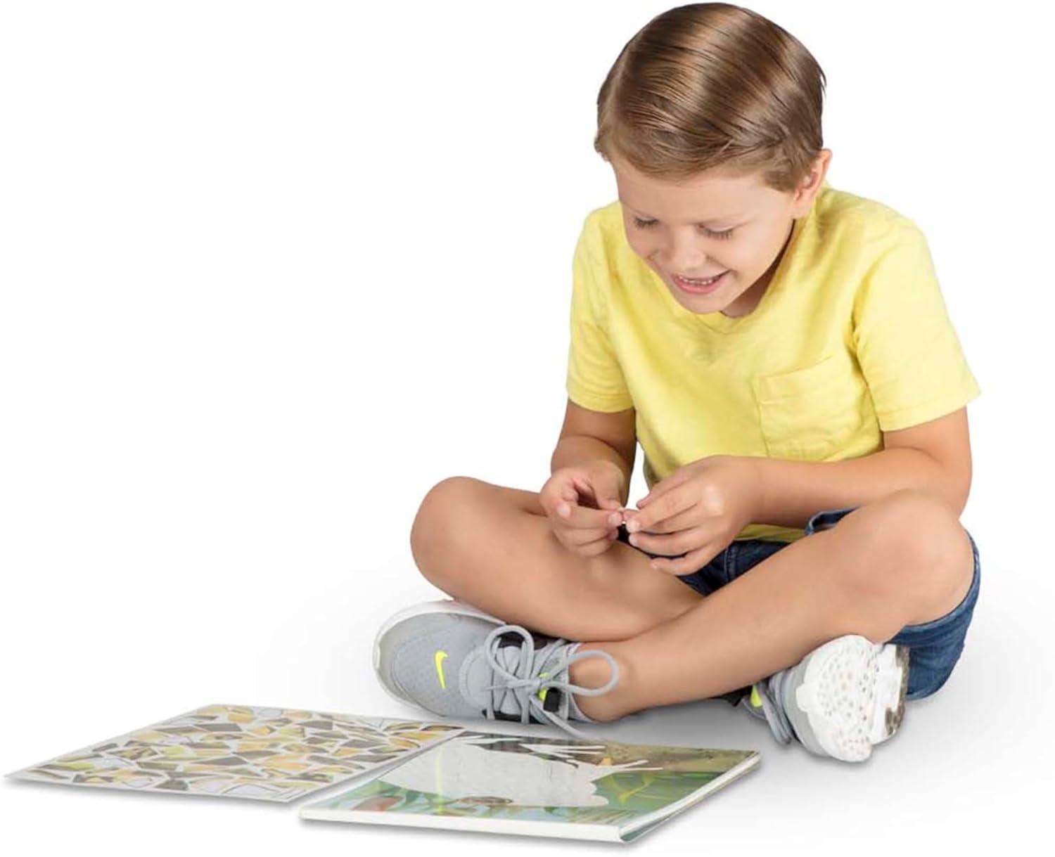 imageMelissa ampamp Doug Mosaic Sticker Pad Safari Animals 12 Color Scenes to Complete with 850 StickersNature
