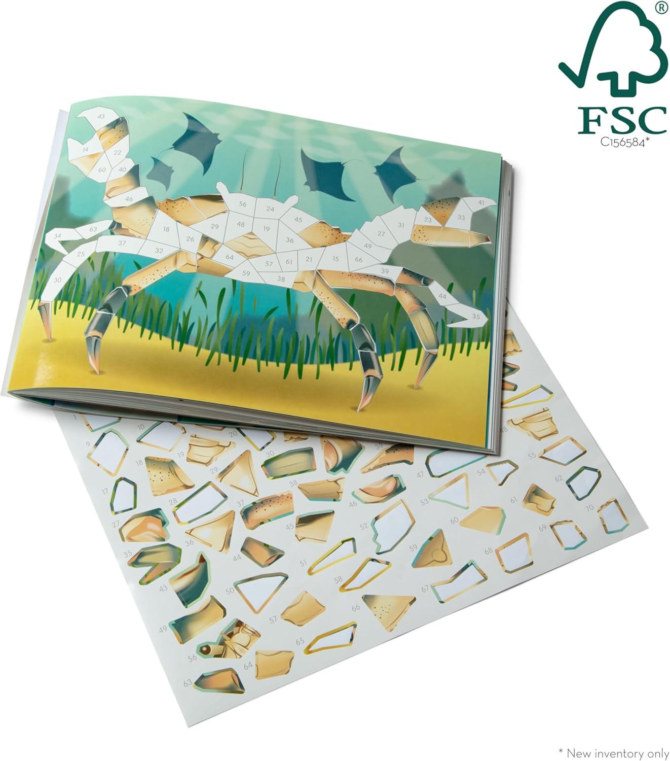 imageMelissa ampamp Doug Mosaic Sticker Pad Safari Animals 12 Color Scenes to Complete with 850 StickersOcean