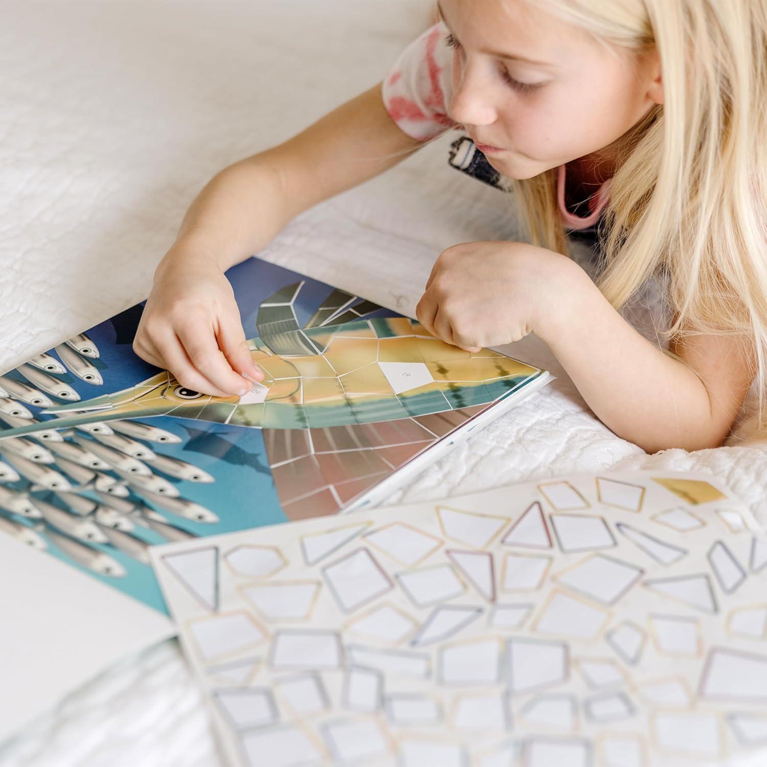 imageMelissa ampamp Doug Mosaic Sticker Pad Safari Animals 12 Color Scenes to Complete with 850 StickersOcean