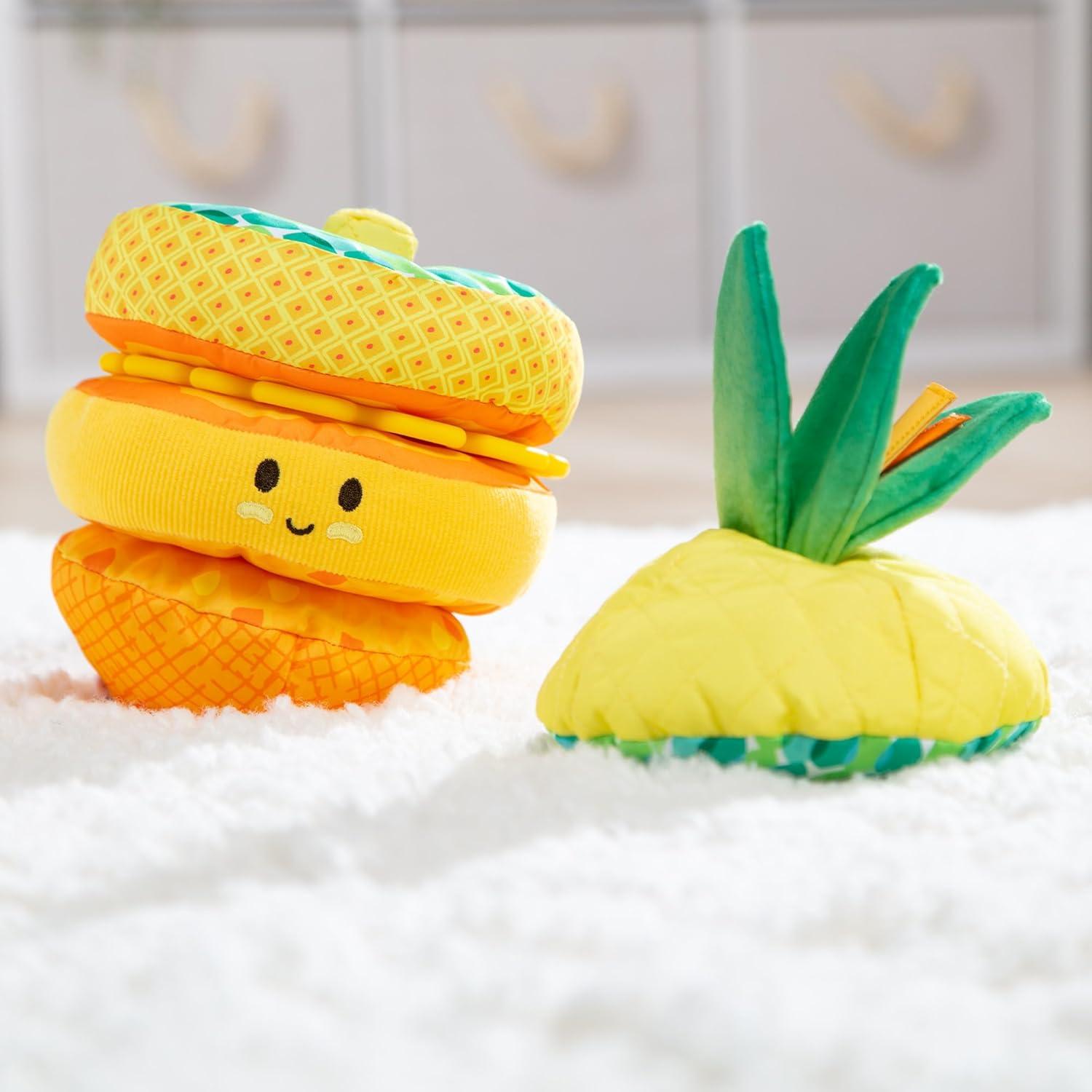 imageMelissa ampamp Doug MultiSensory Pineapple Soft Stacker Infant Toy  Stacking Toys For Babies Pineapple Stacking Toy For Infants