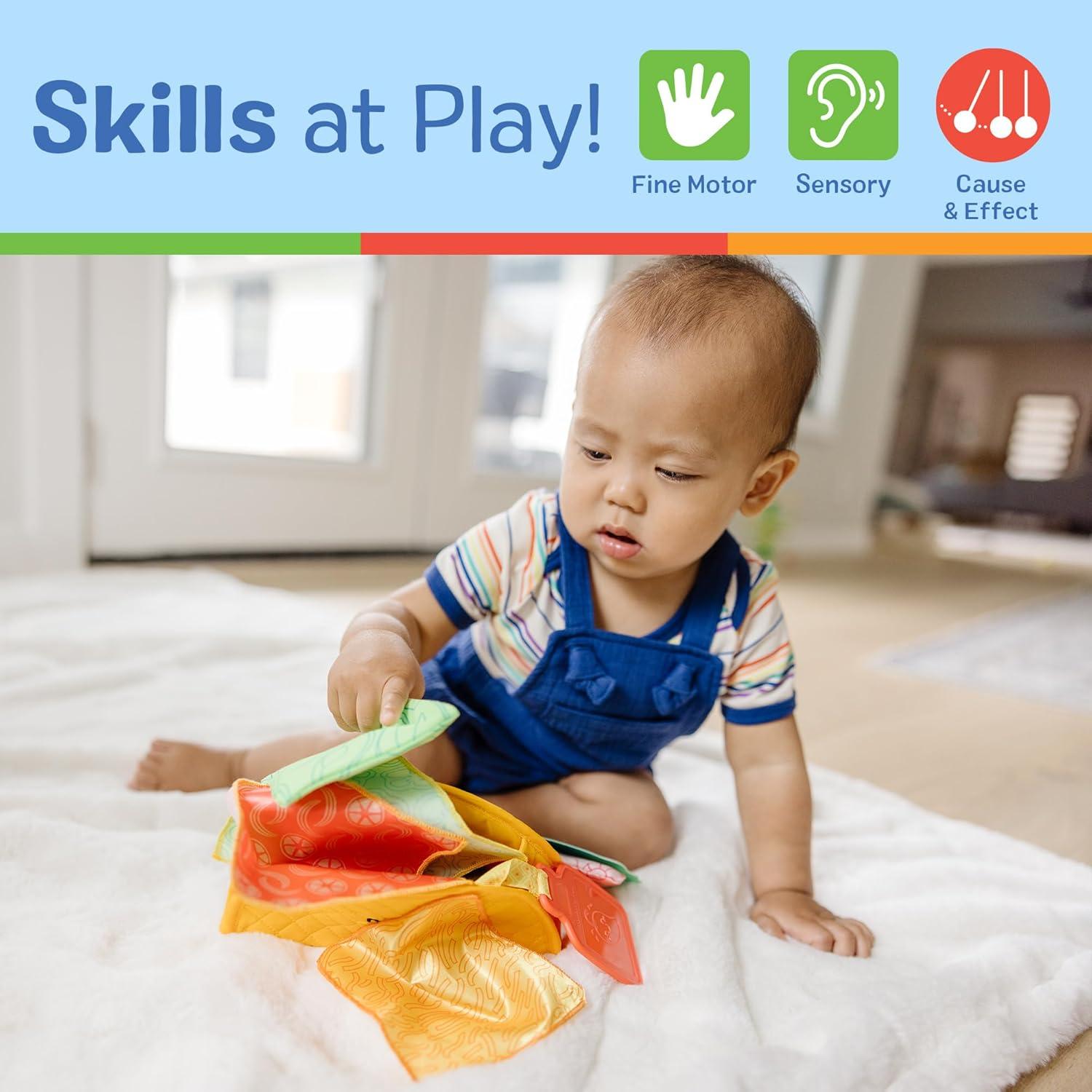 imageMelissa ampamp Doug MultiSensory Soft Taco Fill ampamp Spill Infant Toy  Sensory Toys For Babies Baby Taco Toy Baby Toys For Ages 6 Months And Older