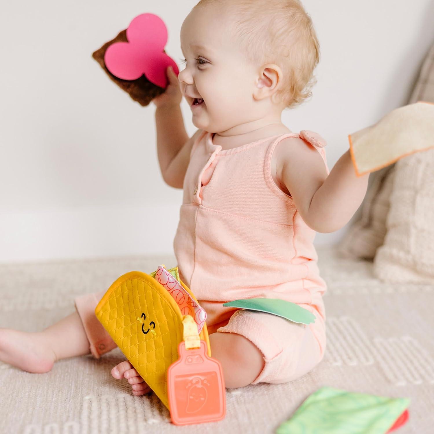 imageMelissa ampamp Doug MultiSensory Soft Taco Fill ampamp Spill Infant Toy  Sensory Toys For Babies Baby Taco Toy Baby Toys For Ages 6 Months And Older
