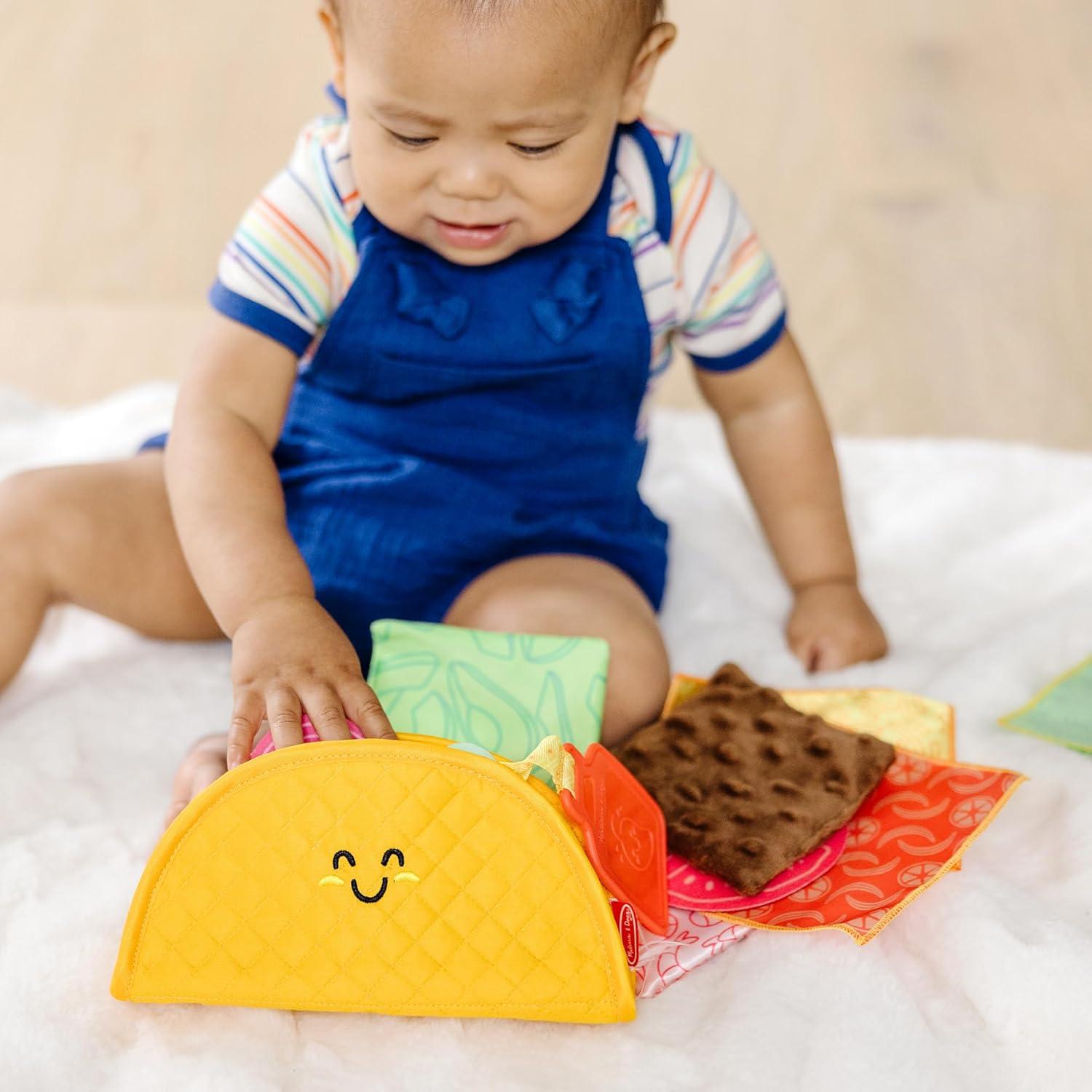 imageMelissa ampamp Doug MultiSensory Soft Taco Fill ampamp Spill Infant Toy  Sensory Toys For Babies Baby Taco Toy Baby Toys For Ages 6 Months And Older