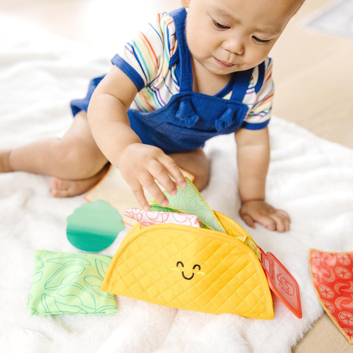 imageMelissa ampamp Doug MultiSensory Soft Taco Fill ampamp Spill Infant Toy  Sensory Toys For Babies Baby Taco Toy Baby Toys For Ages 6 Months And Older