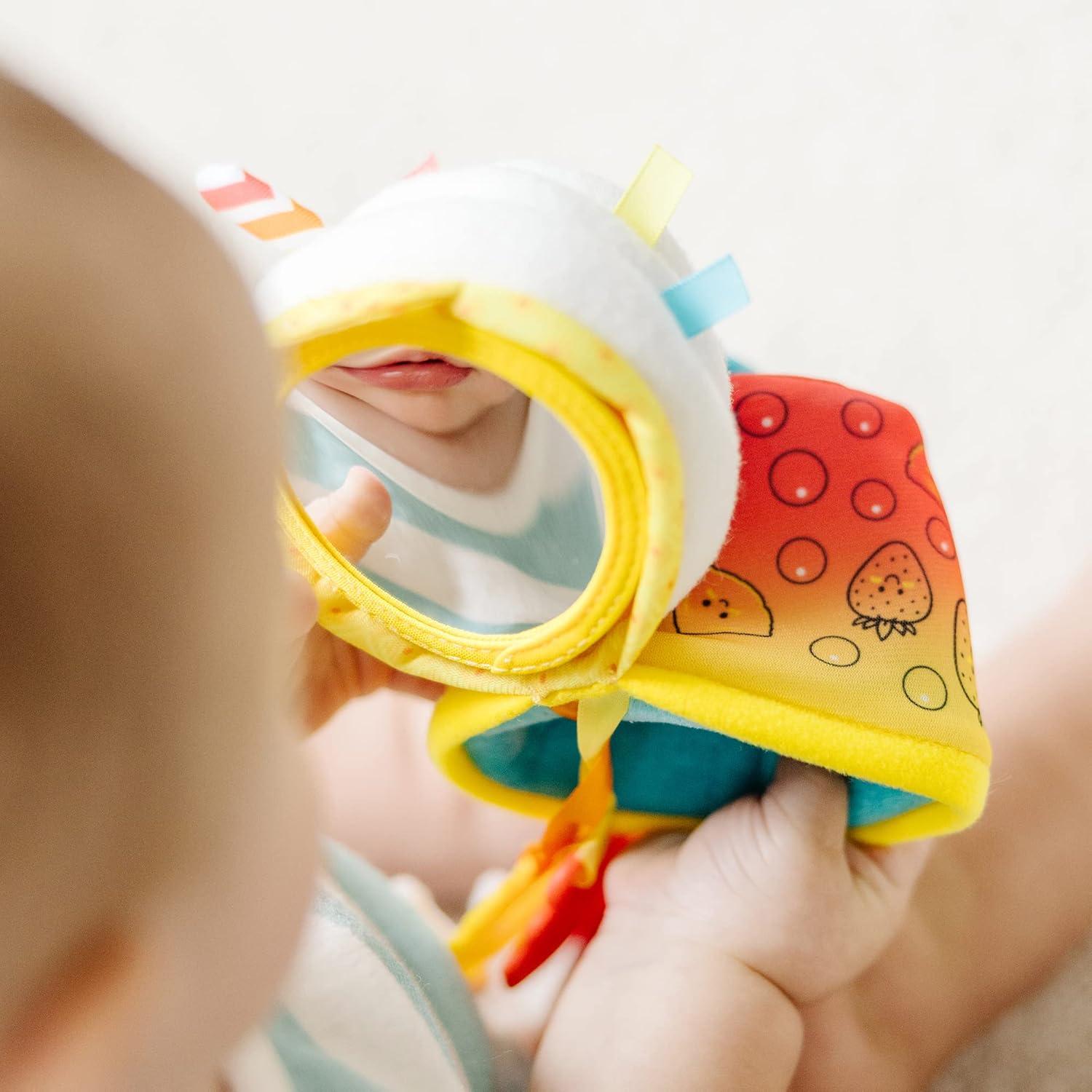 imageMelissa ampamp Doug MultiSensory TakeAlong ClipOn Infant Toy 2Pack PBampampJ and Bubble Tea