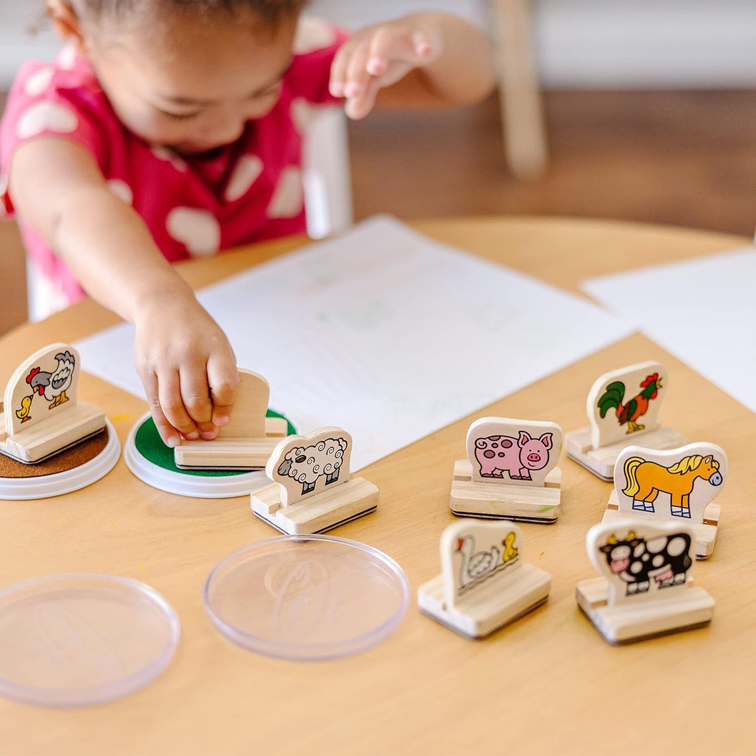 imageMelissa ampamp Doug My First Wooden Stamp Set  Farm Animals