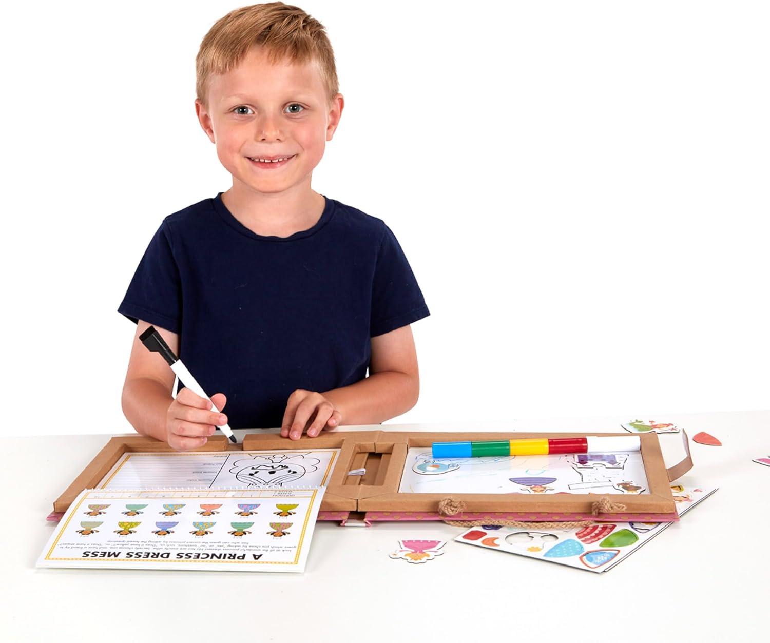 imageMelissa ampamp Doug Natural Play Play Draw Create Reusable Drawing ampamp Magnet Kit  Ocean 42 Magnets 5 DryErase Markers  FSC CertifiedPrincess