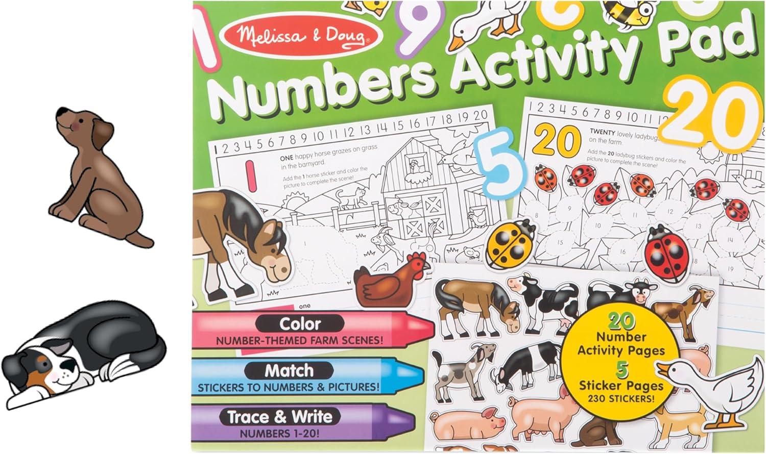 imageMelissa ampamp Doug Numbers Activity Pad