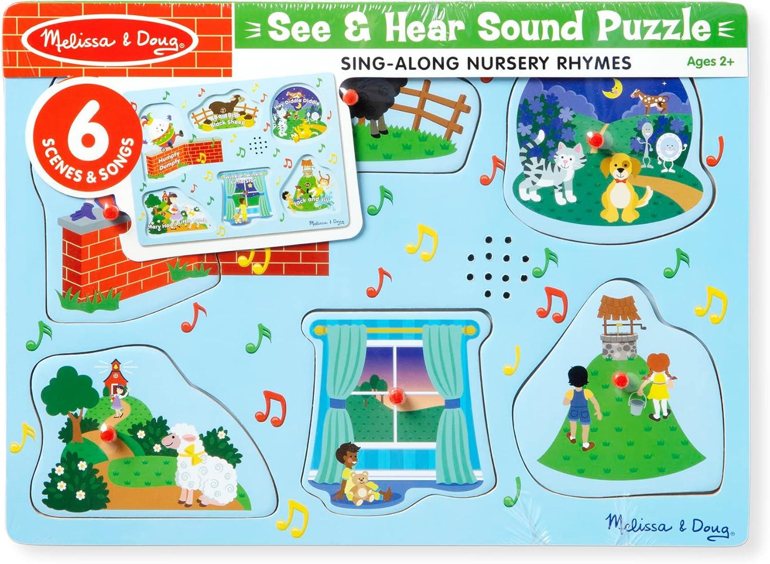 imageMelissa ampamp Doug Nursery Rhymes 2  Sound Puzzle