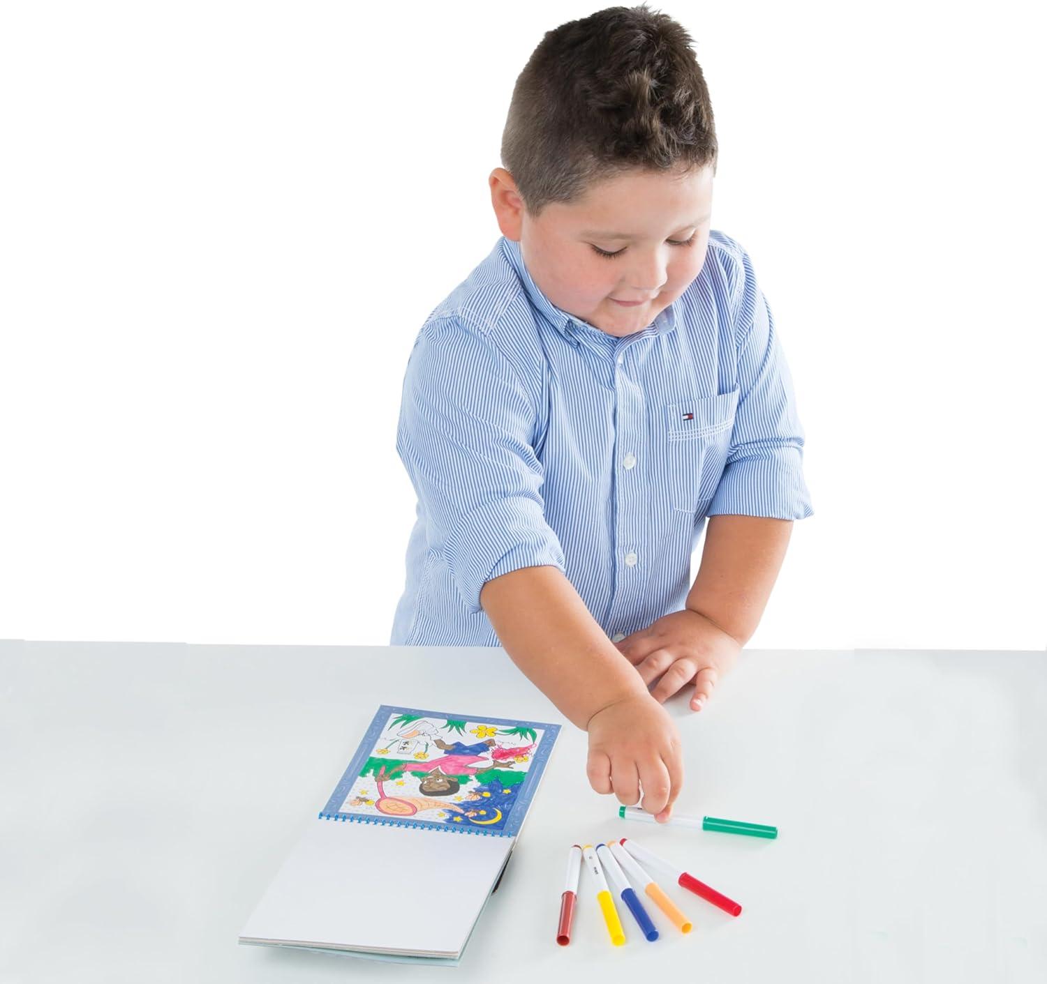 imageMelissa ampamp Doug On The Go Color by Numbers Kids Design Boards Playtime Construction Sports and More