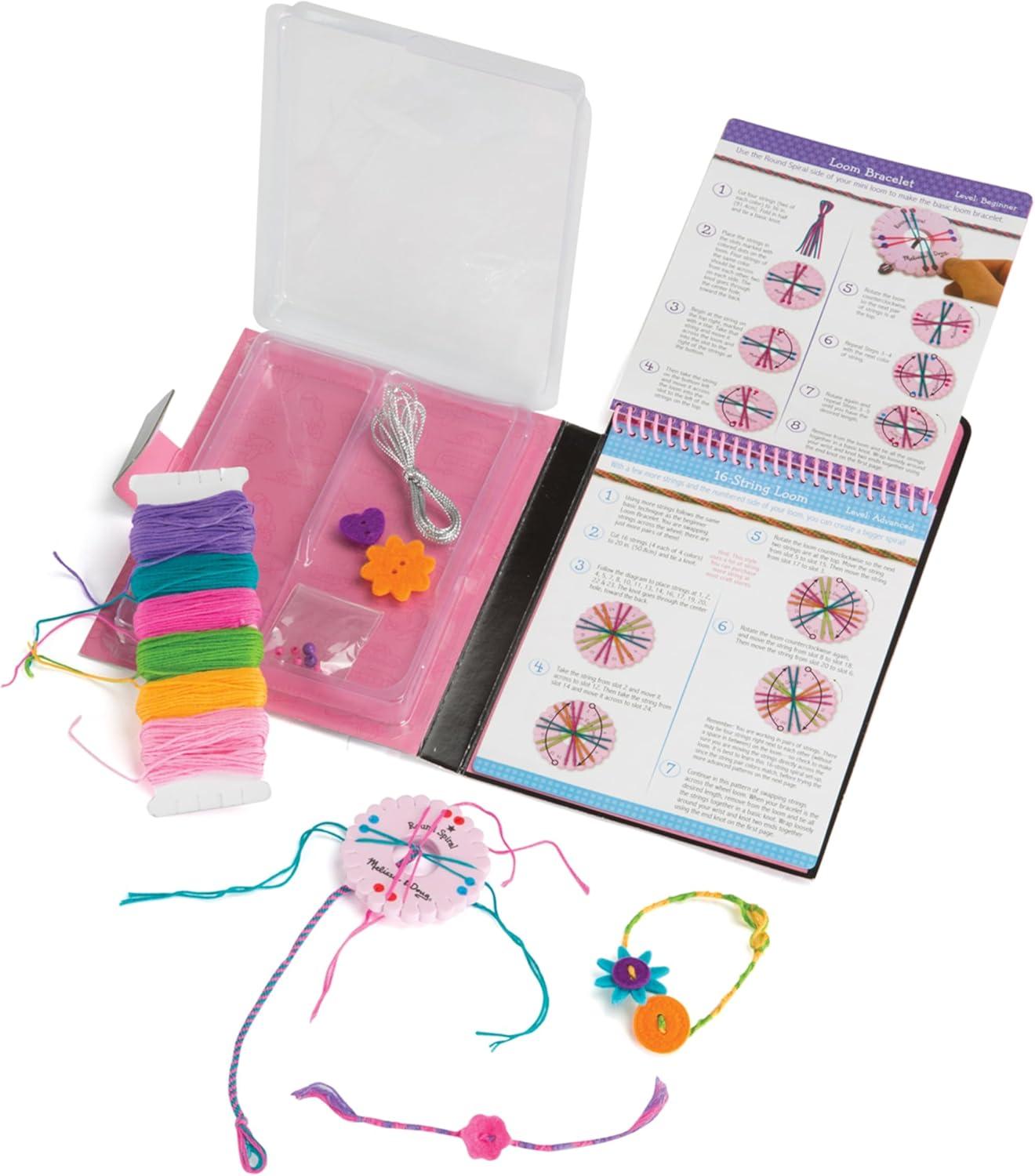 imageMelissa ampamp Doug On The Go Friendship Bracelet Craft Set Makes 10 Bracelets