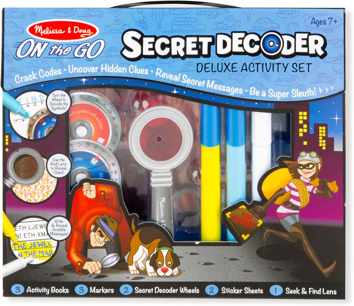 imageMelissa ampamp Doug On The Go Secret Decoder Deluxe Activity Set and Super Sleuth ToyRetail Version