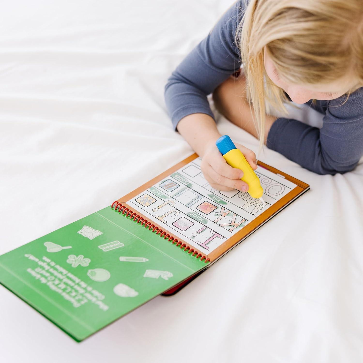 imageMelissa ampamp Doug On The Go Water Wow Reusable WaterReveal Activity Pad  Numbers  FSC CertifiedAlphabet