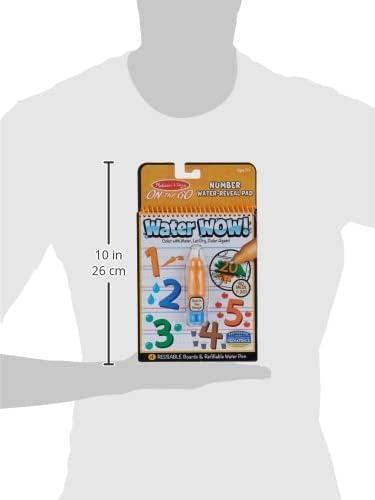 imageMelissa ampamp Doug On The Go Water Wow Reusable WaterReveal Activity Pad  Numbers  FSC CertifiedNumbers