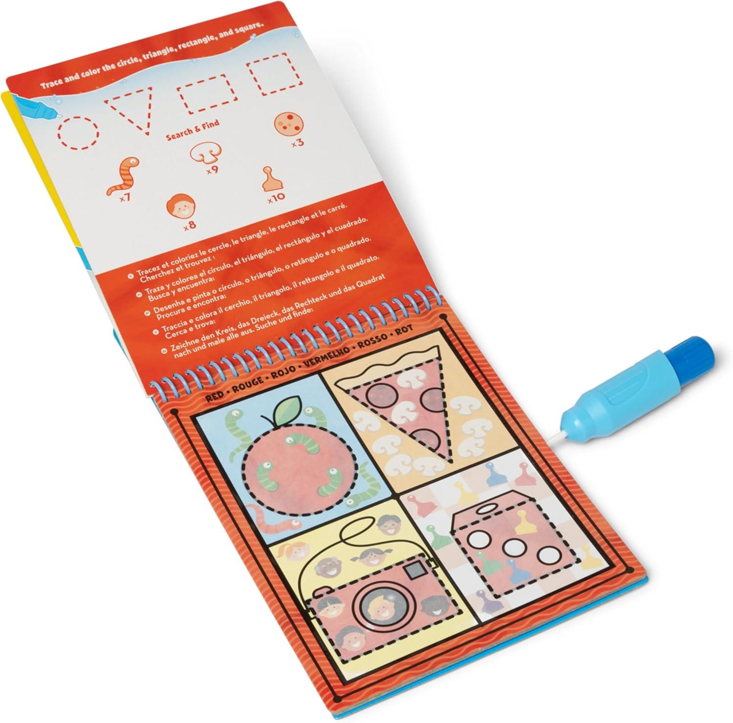 imageMelissa ampamp Doug On The Go Water Wow Reusable WaterReveal Activity Pad  Numbers  FSC CertifiedShapes