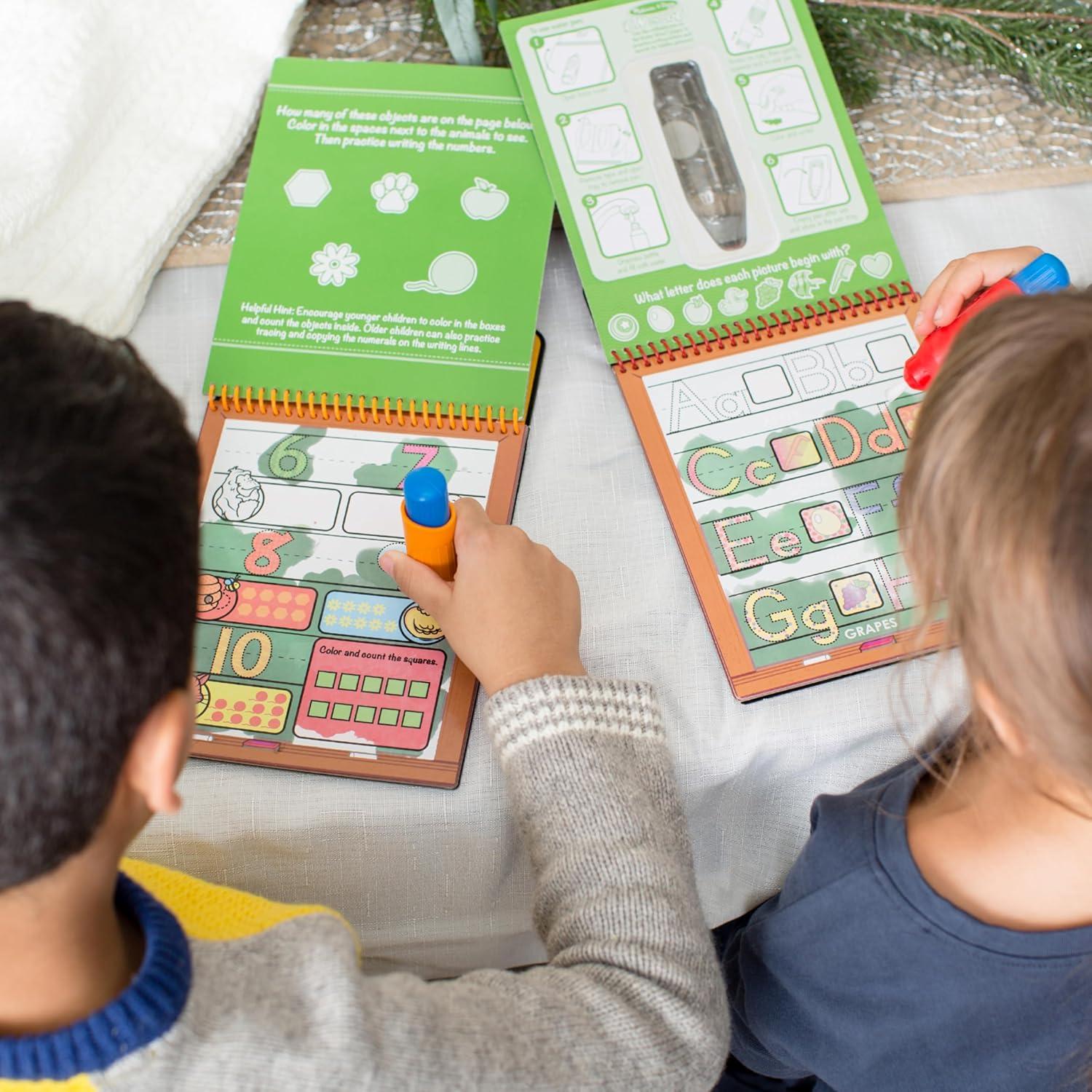 imageMelissa ampamp Doug On The Go Water Wow Reusable WaterReveal Activity Pads 3pk Colors and Shapes Fairy Tales AnimalsBundle Animals  Alphabet  Numbers