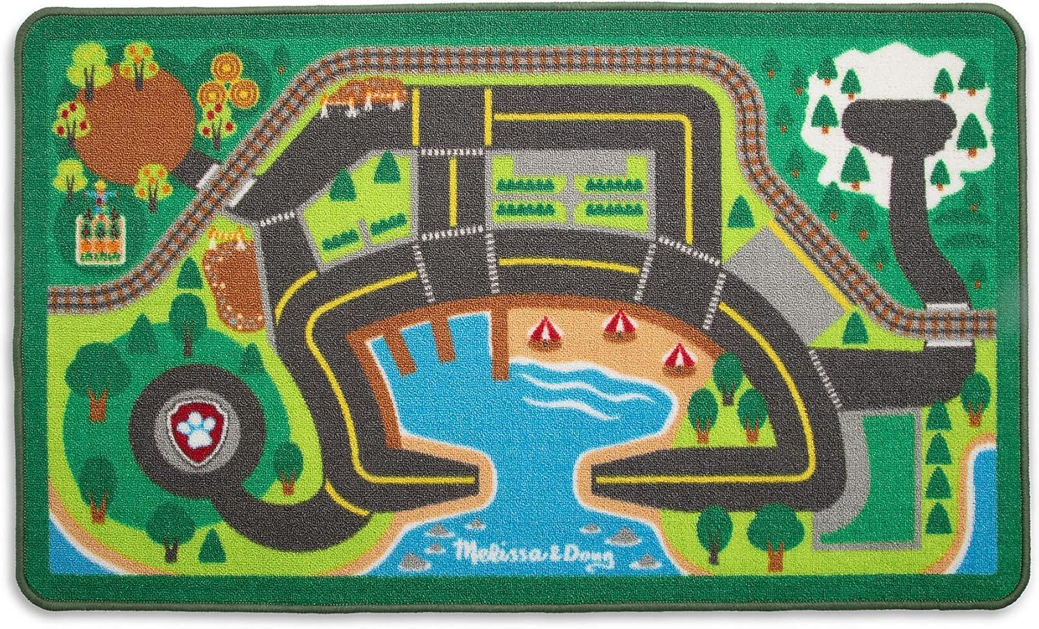 imageMelissa ampamp Doug PAW Patrol Activity Rug  Adventure Bay 22 Pieces