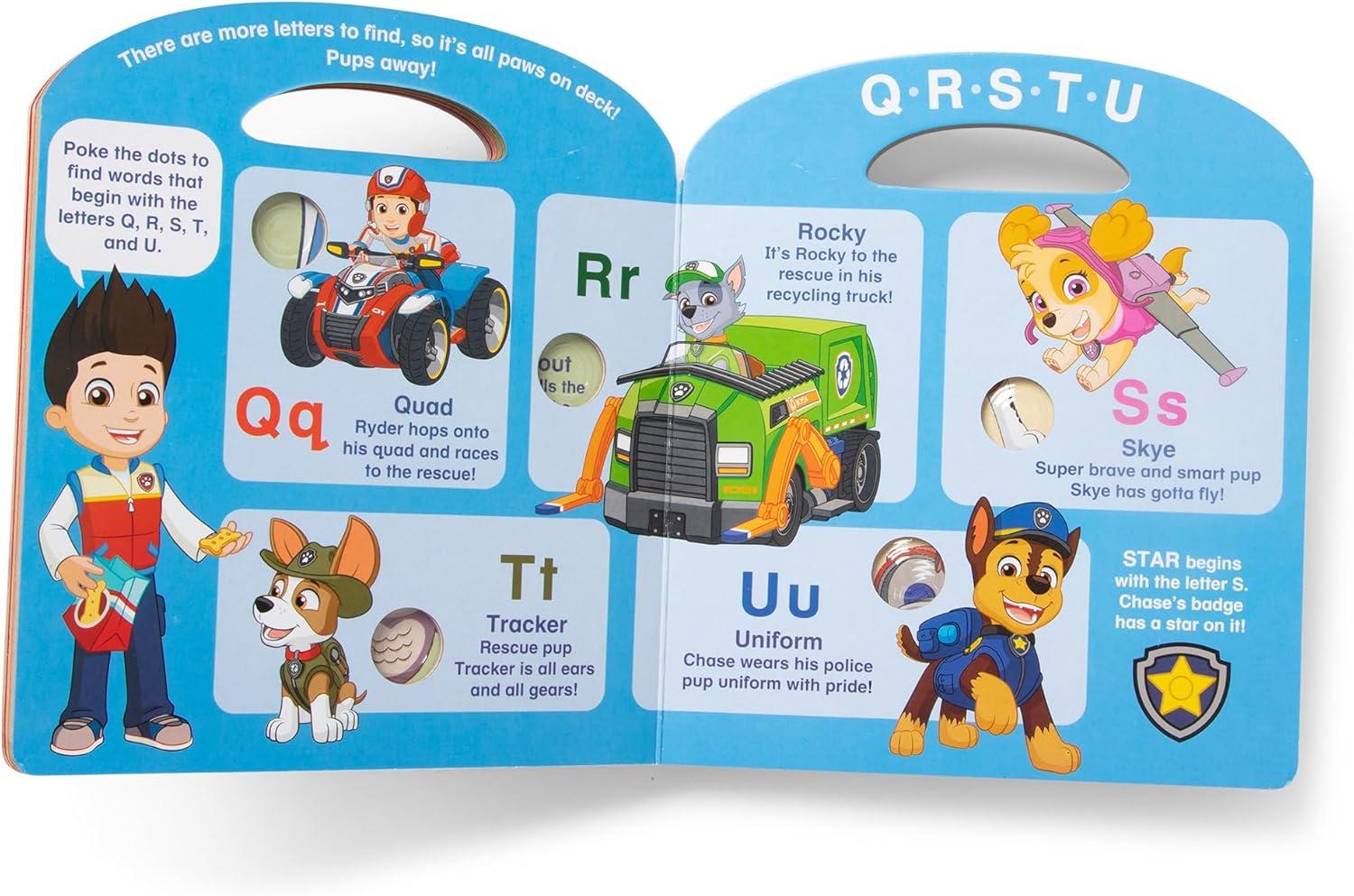 imageMelissa ampamp Doug PAW Patrol Childrens Book  PokeADot Alphabet Adventure
